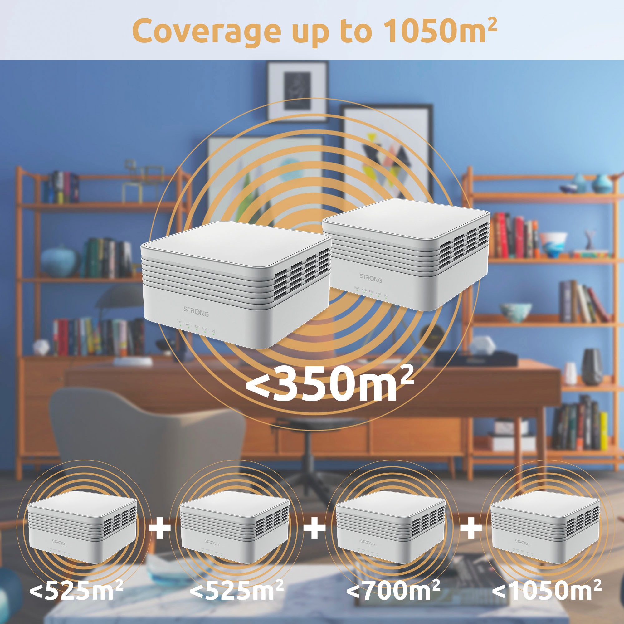 Strong WLAN-Repeater »Mesh Home Kit AX3000«, 2x Extender in duo Pack