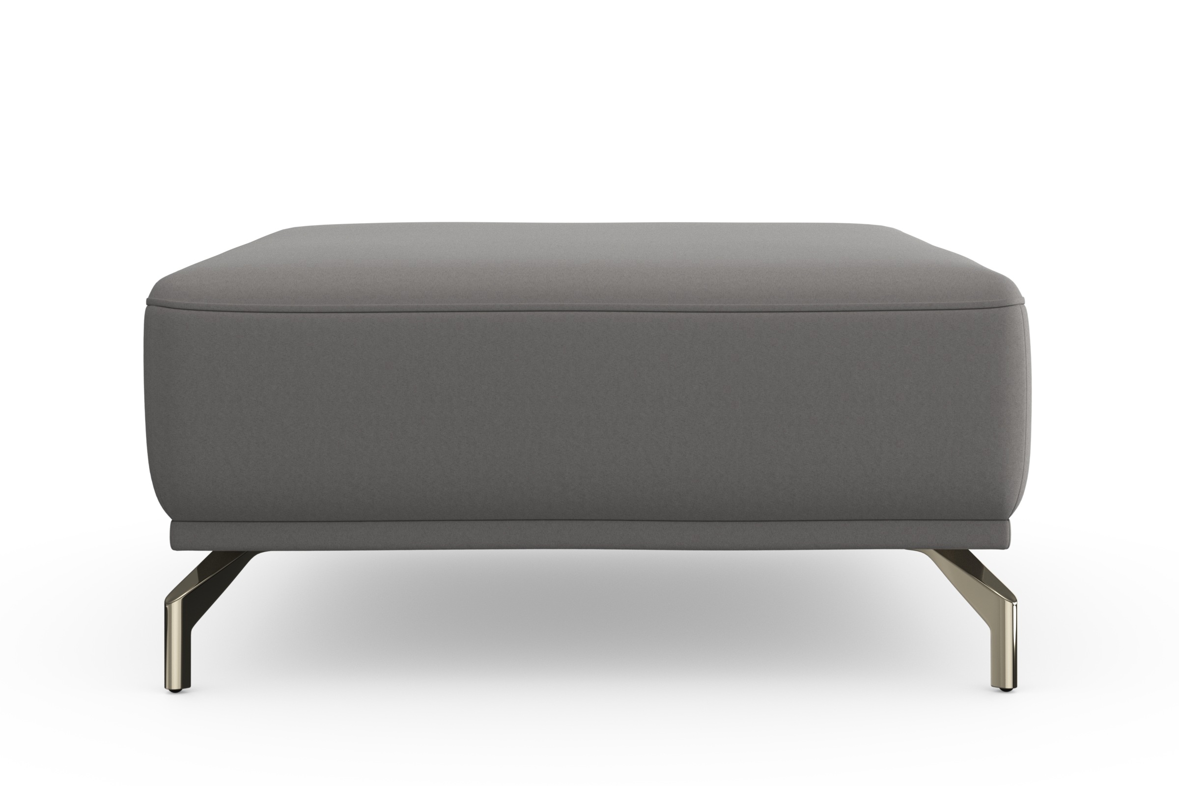 sit&more Hocker »Bailando« mit Federkern und satinierten Nickelfüßen