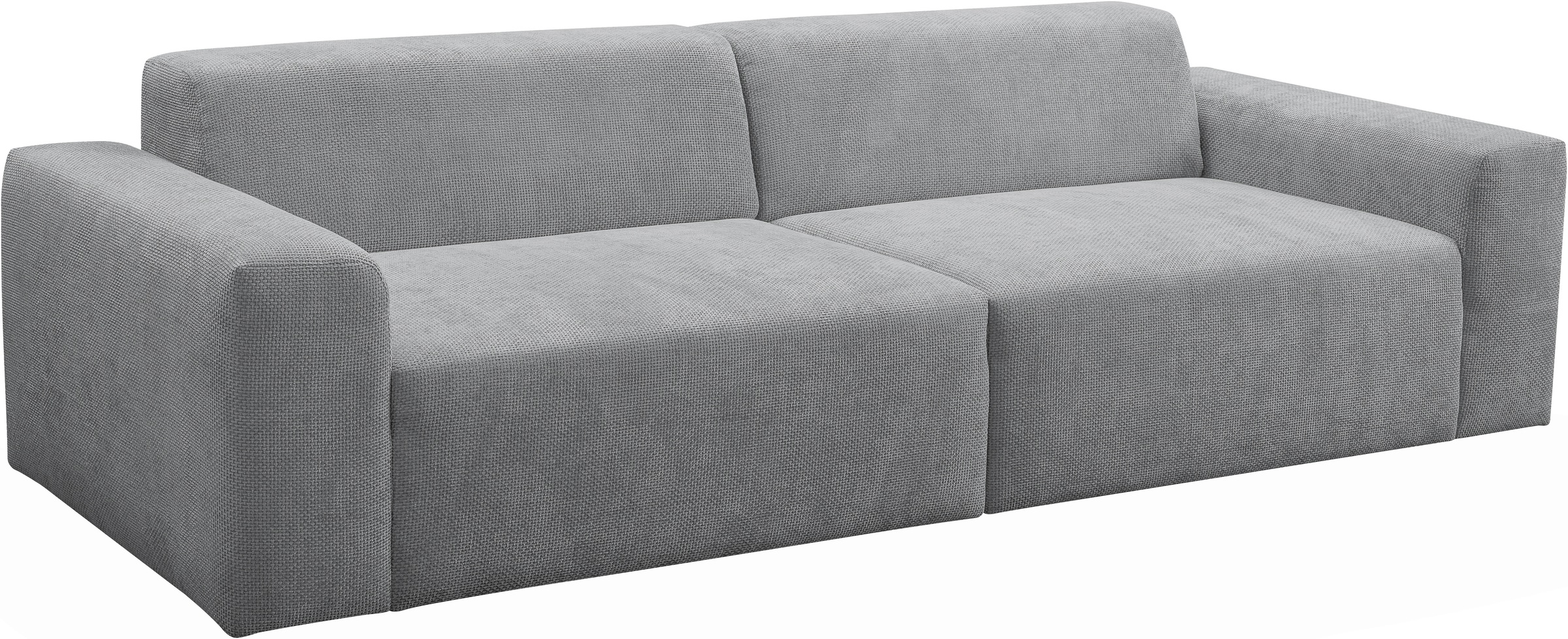 WERK2 Sofa »Zeus 3-Sitzer, Big-Sofa, Breite 256cm, Tiefe 105cm, modern und bequem«, Curvy Trend 3-Sitzer mit urbaner Optik