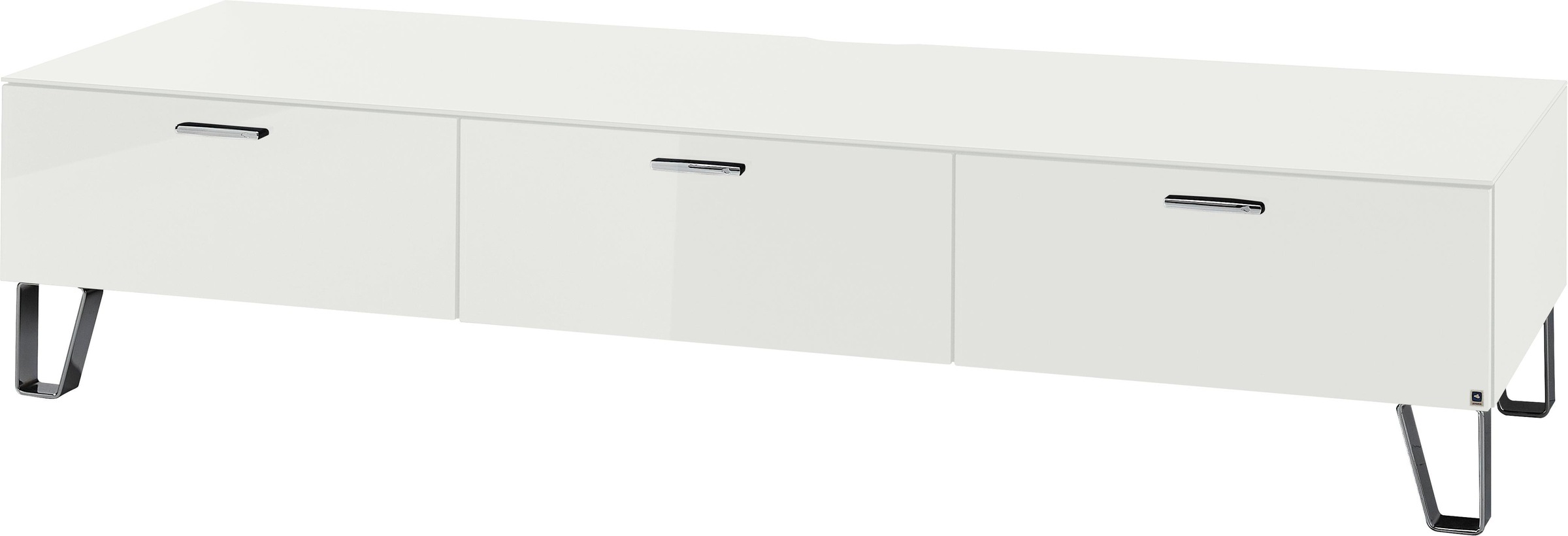 LEONARDO Lowboard »CUBE«, auf Designfüßen, mit 3 Schubladen, Breite 189 cm