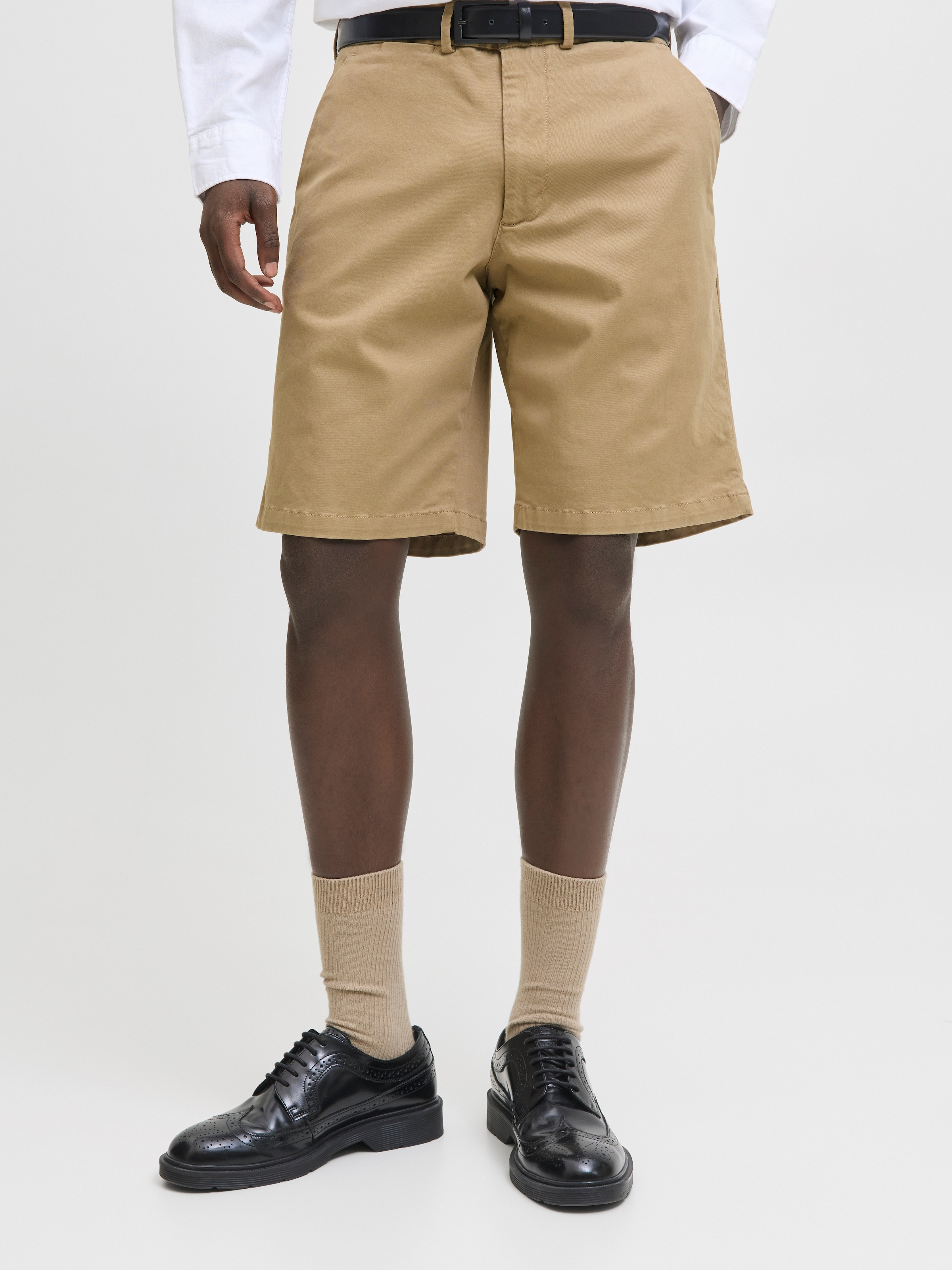 Jack & Jones Chinoshorts »JPSTKARL BARRET CHINO SHORTS MID SN«  mit Taschen