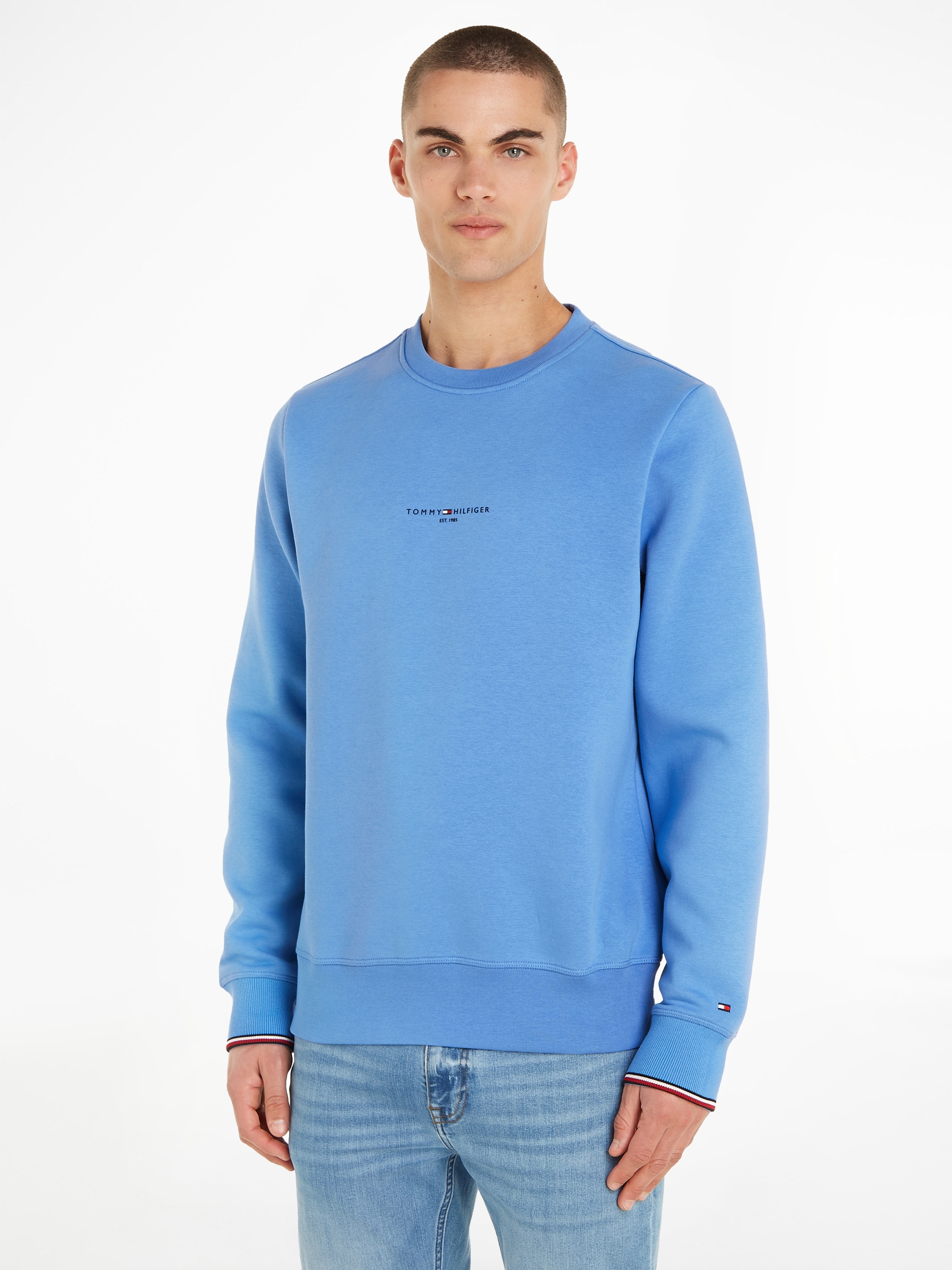 Tommy Hilfiger Sweatshirt »TOMMY LOGO online CREWNECK« TIPPED bestellen