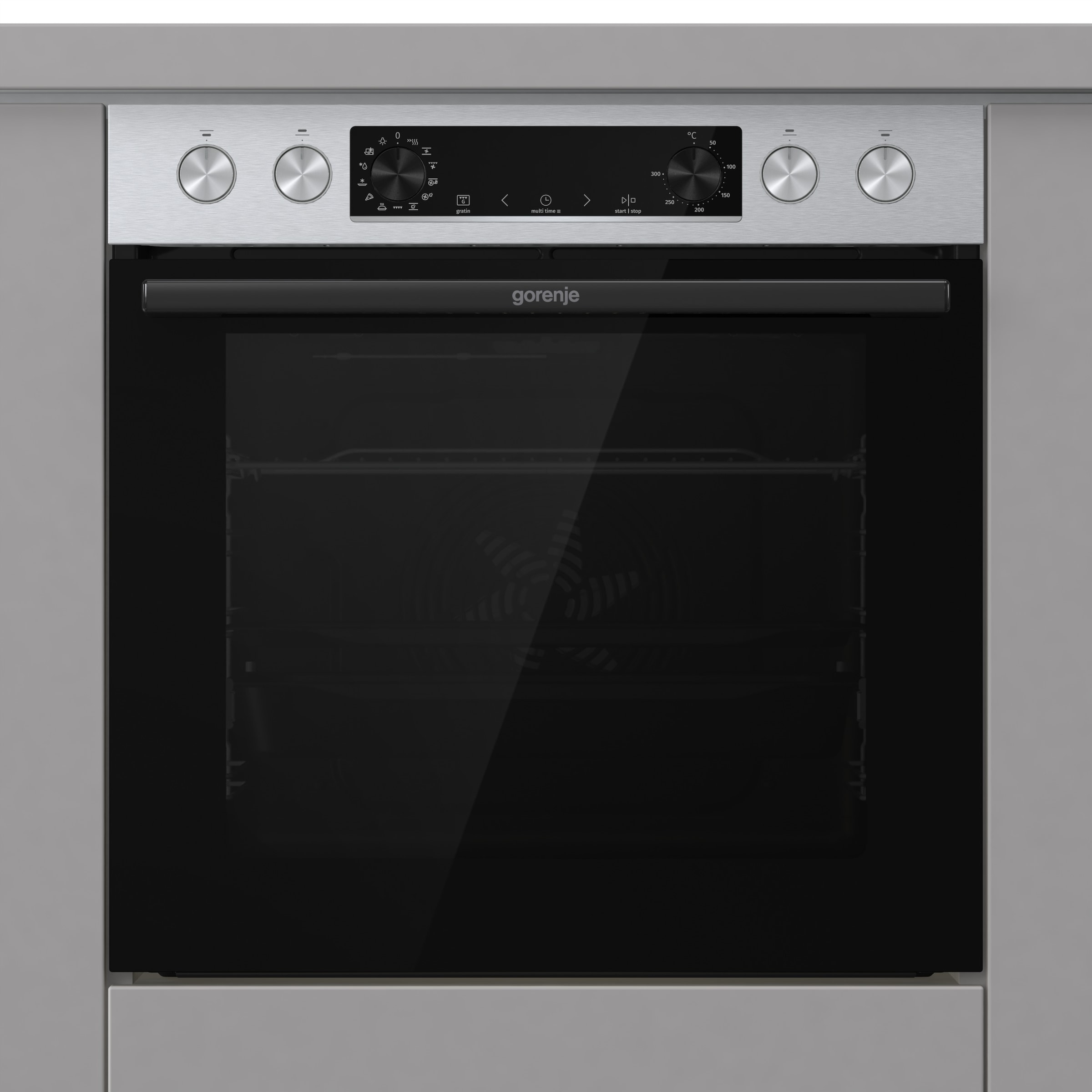 GORENJE Elektro-Herd-Set »Herd BCSB 737OTX« mit 1-fach-Teleskopauszug Aqua Clean 1 Stk. tlg. Pizzafunktion mit 300 °C – perfekt für Pizza, Focaccia und mehr!