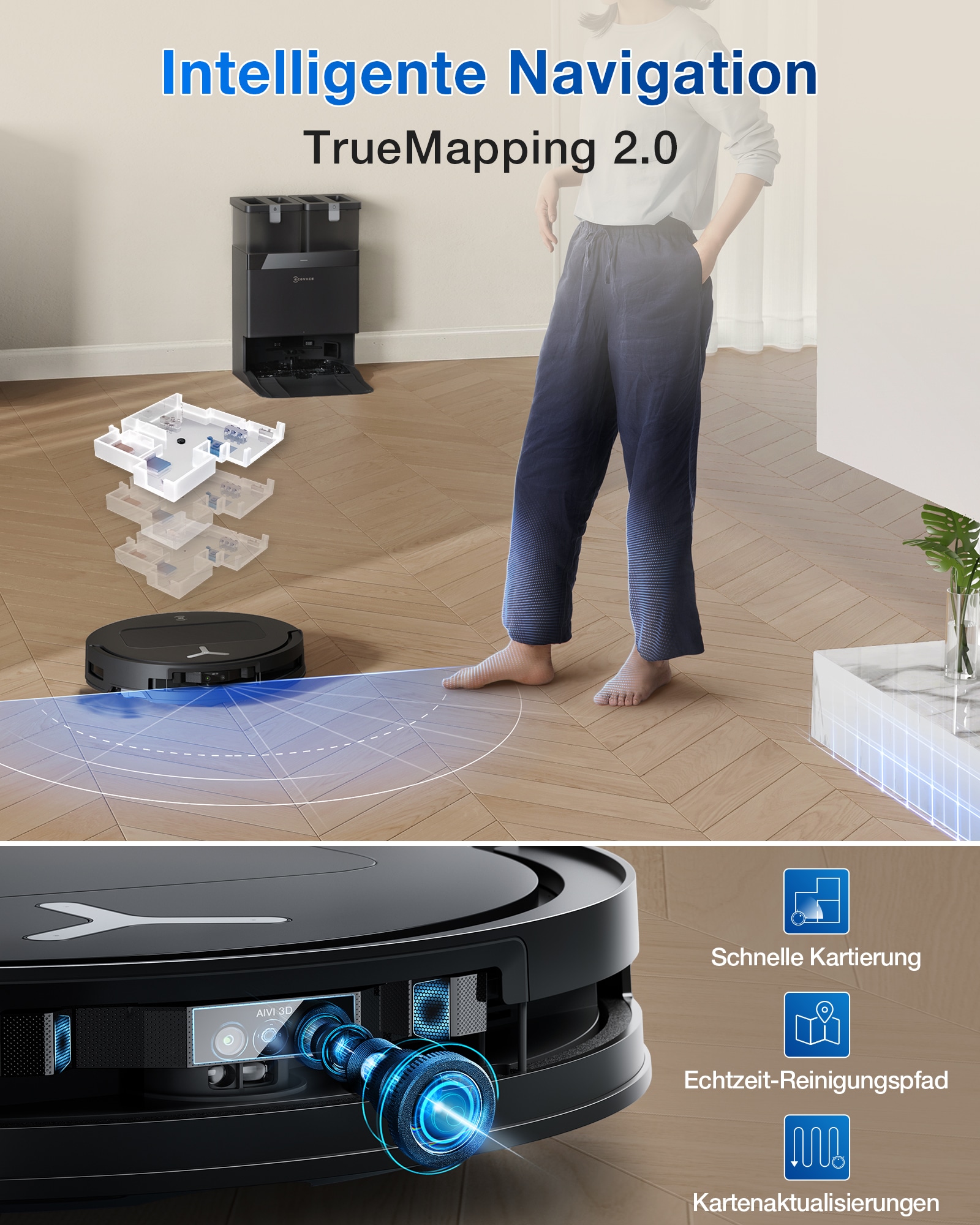 ECOVACS Nass-Trocken-Saugroboter »DEEBOT T50 OMNI Gen2«