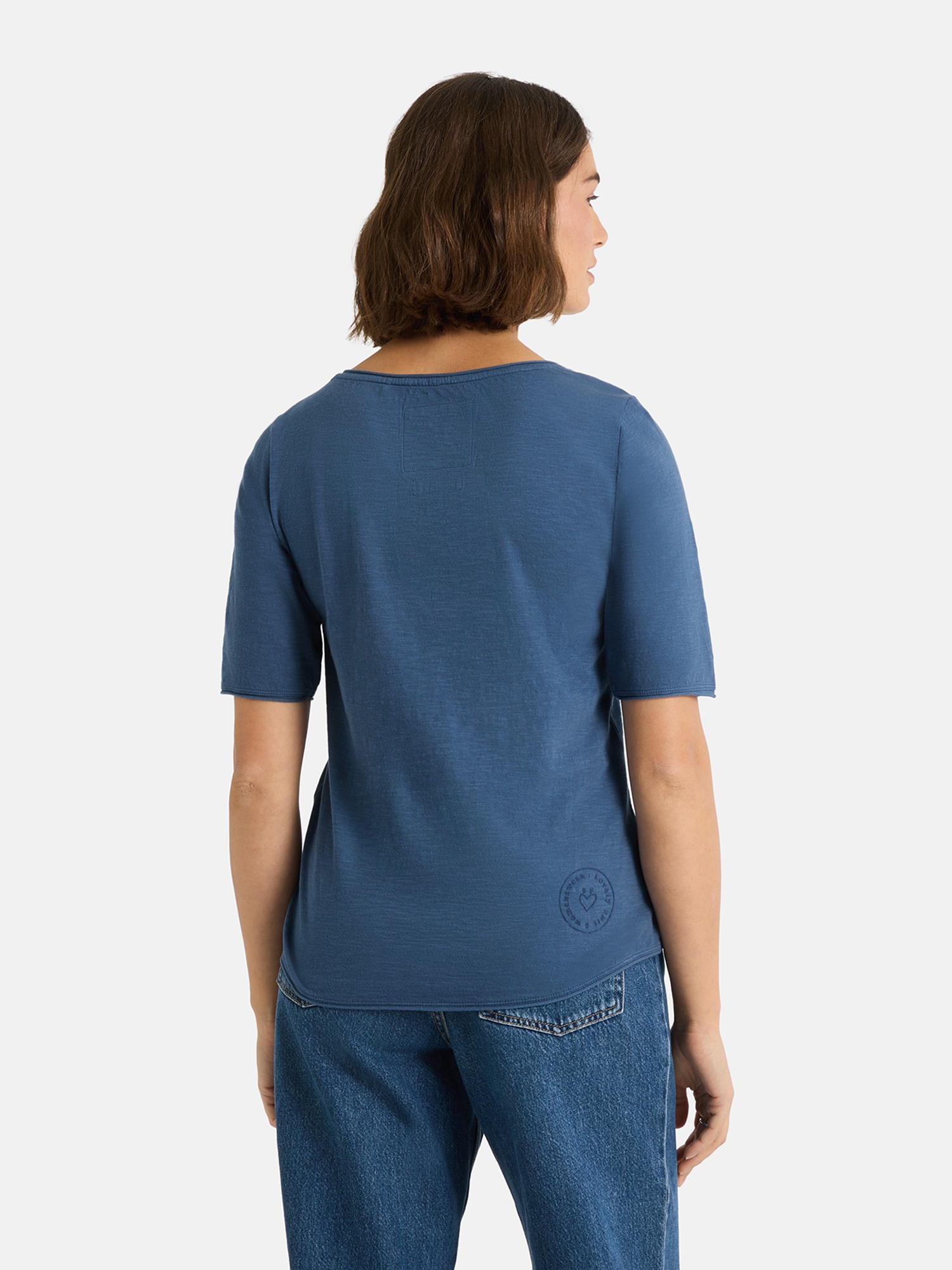 Lieblingsstück Rundhalsshirt »CandiceEP« mit Statement-Stickerei und im Batik-Look