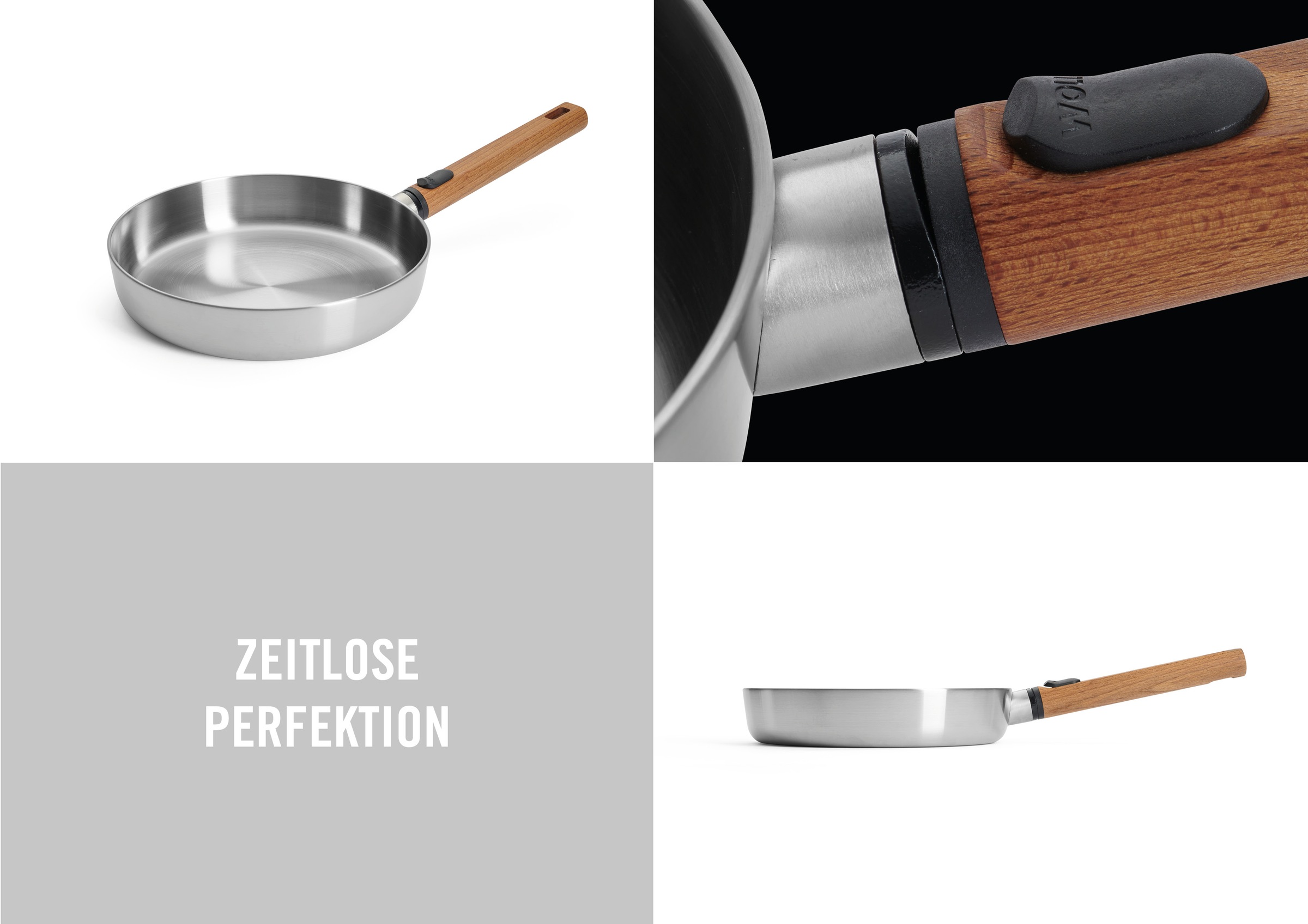 WOLL Bratpfanne »Logic Steel« Edelstahl 18/10 1 Stk. tlg. 5-Schicht-Aufbau günstig online kaufen