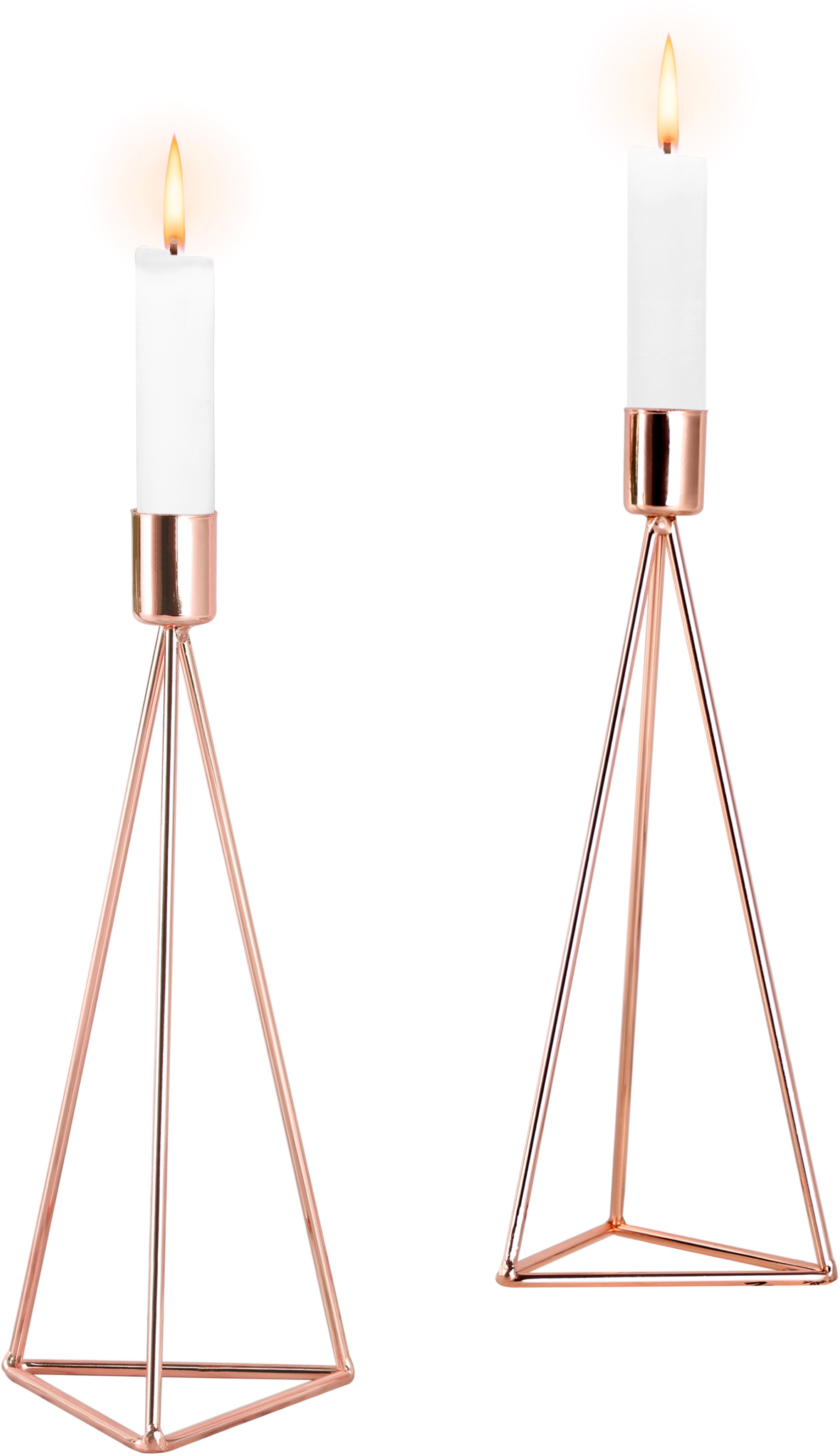 ECHTWERK Tischkerzenhalter »Modern Big, Weihnachtsdeko«, (Set, 2 St.), moderner Kerzenhalter aus Eisen, Kerzenständer, Höhe ca. 24,2 cm