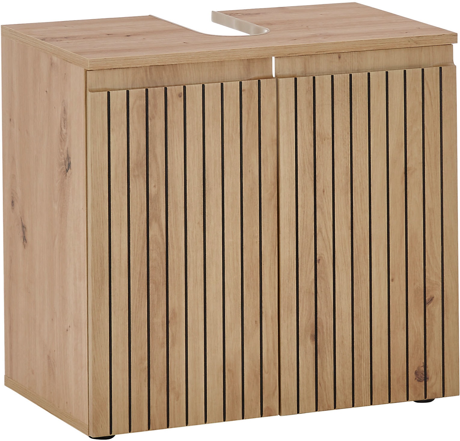 BASIC BY BALCULINA Waschbeckenunterschrank »Austin« 1 Stk. tlg. Breite 60 cm, Türanschlag L/R wechselbar artisan eiche/artisan wild oak