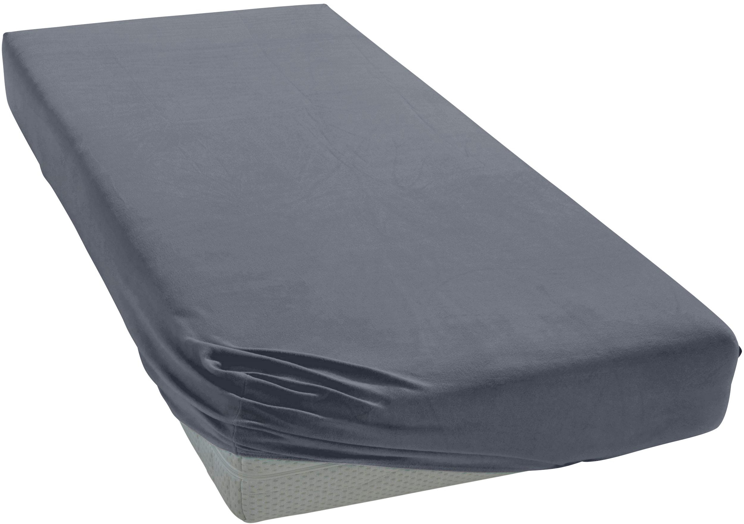 Janine Janine Spannbetttuch Elastic-Jersey 5002 opalgrau (48) Größe:  100x2 günstig online kaufen