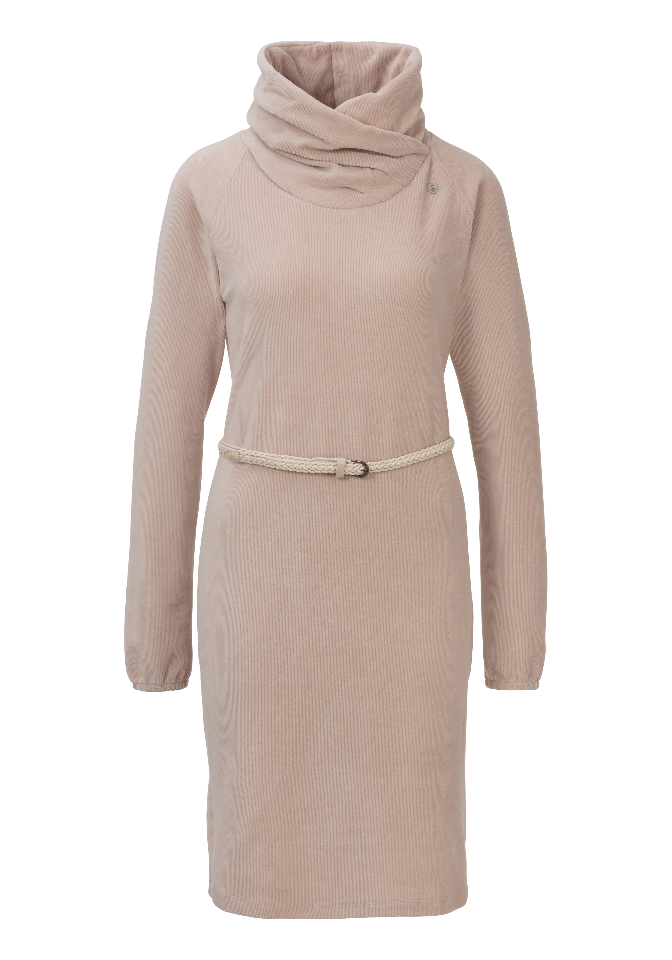 Ragwear Sweatkleid »BELITA«, (2 tlg., mit abnehmbarem Gürtel), gerippte Cord Optik
