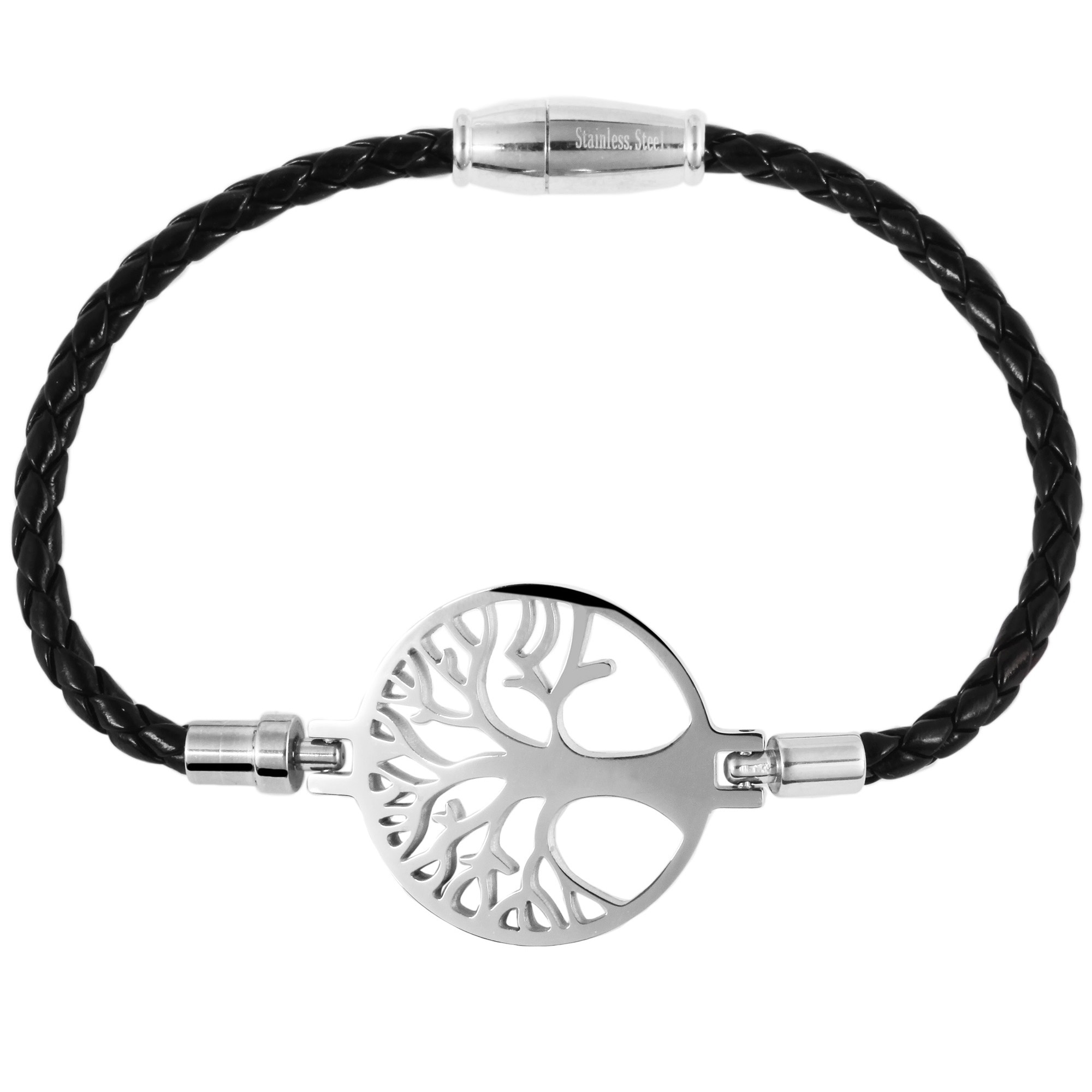 Bild von Adelia´s Edelstahlarmband »Armband Lebensbaum aus Edelstahl 18 cm«