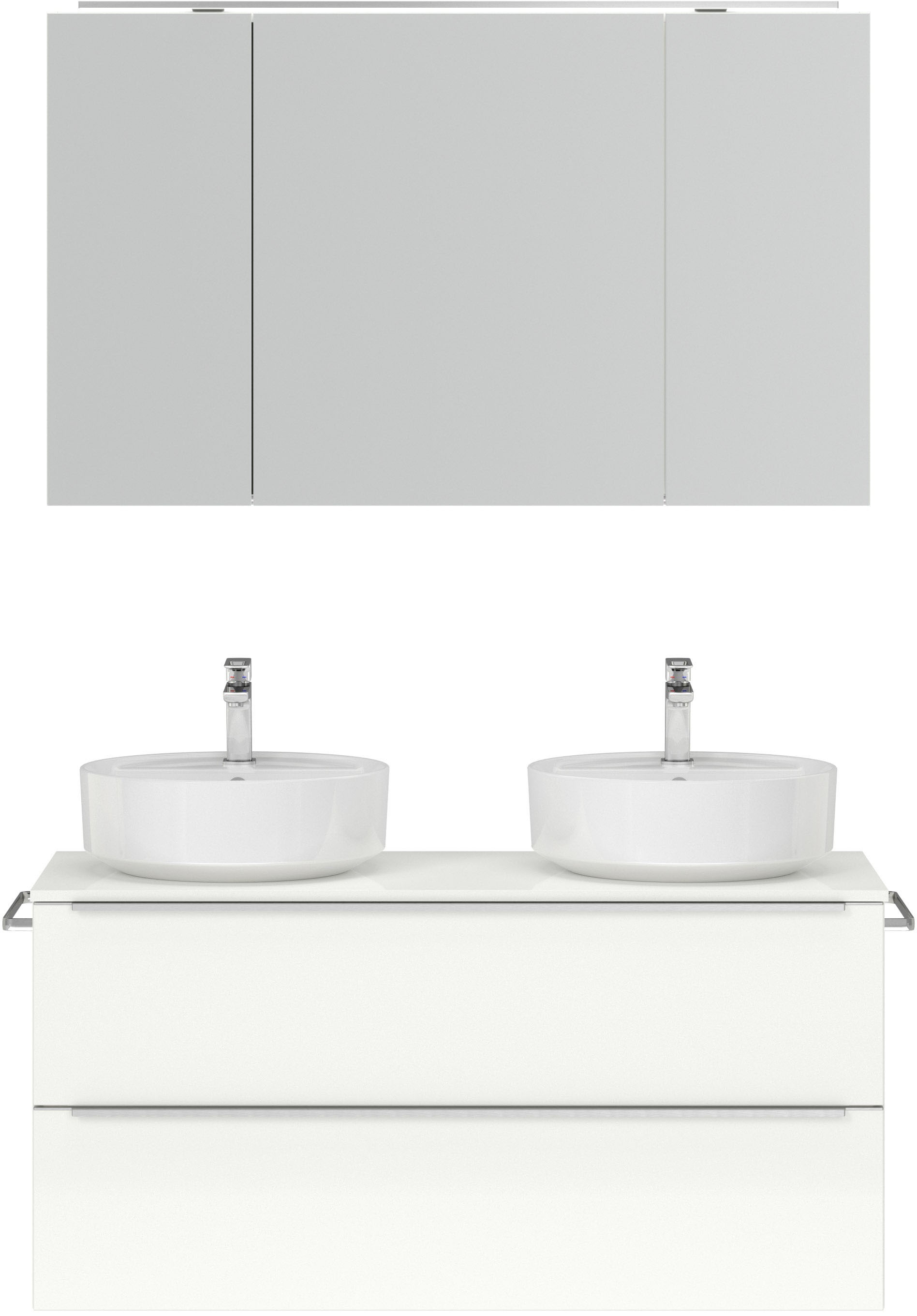 nobilia® Badmöbel-Set »Alvene«, (2 St., vormontiert, mit Soft-Close), inkl. günstig online kaufen