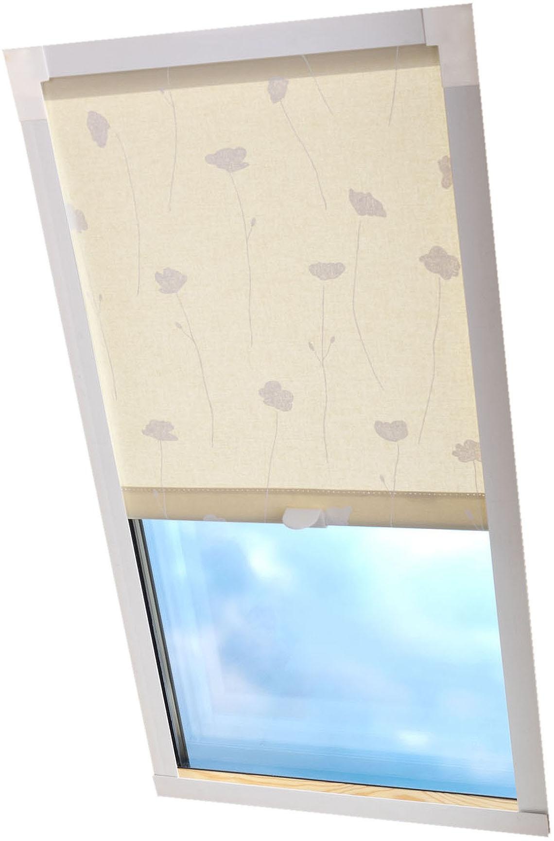 Liedeco Dachfensterrollo »Dekor«, Lichtschutz, in Führungsschienen, Dachfensterrollo Dekor