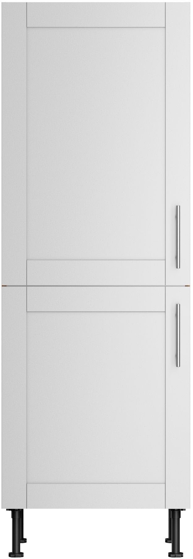 KOCHSTATION Midischrank »KS-Ahus« Breite 60 cm hellgrau matt/wildeiche Nachbildung wildeiche Nachbildung