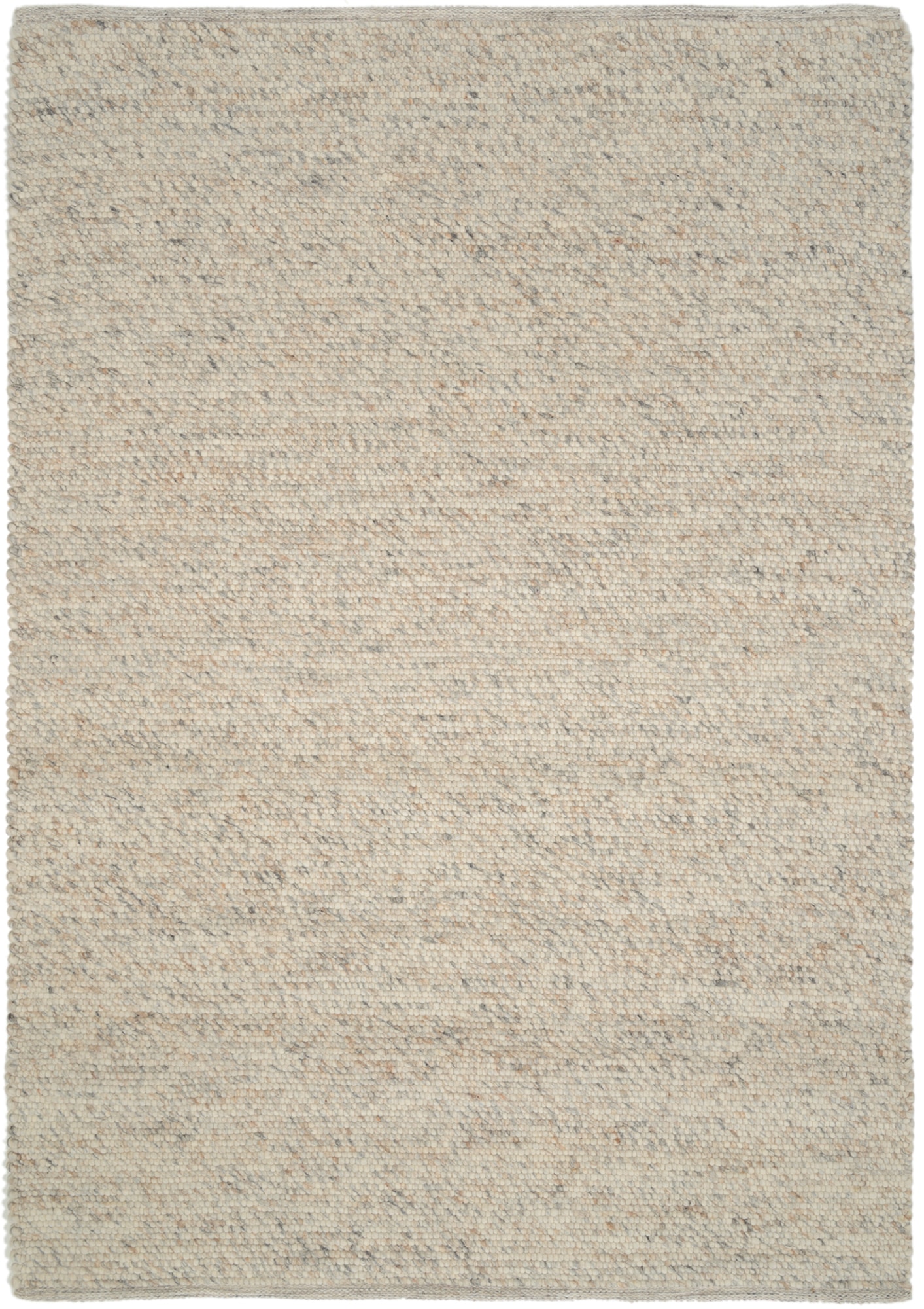 Teppich „FAVORIT“, rund, Handweb-Teppich aus Inn, handgewebt, hochwertig verarbeitet beige 12 mm Ø 150 cm – 12 mm