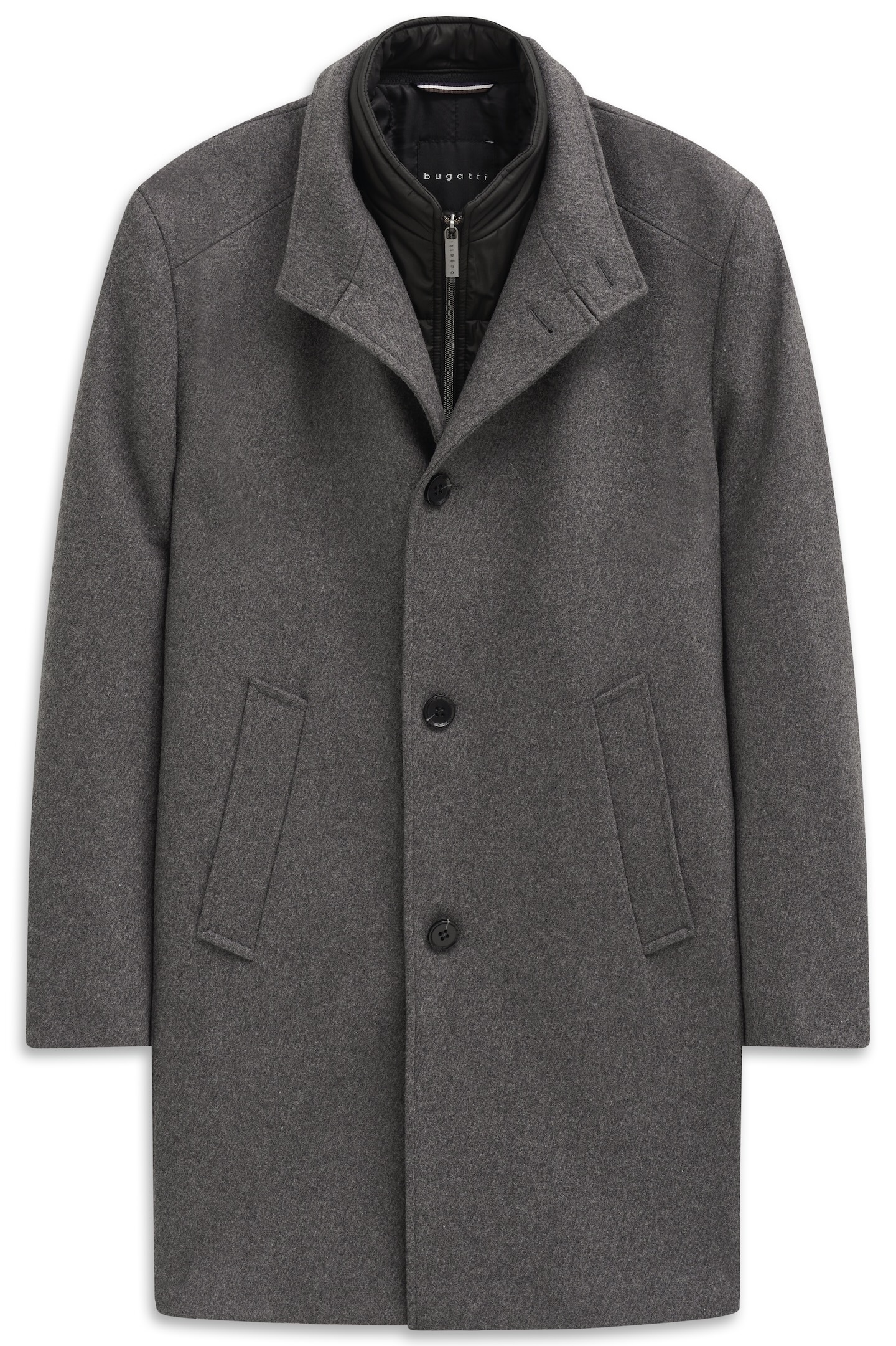 bugatti Kurzmantel »Westen-Einsatz« Modern Fit mit Flexcity Stretch Einsätzen