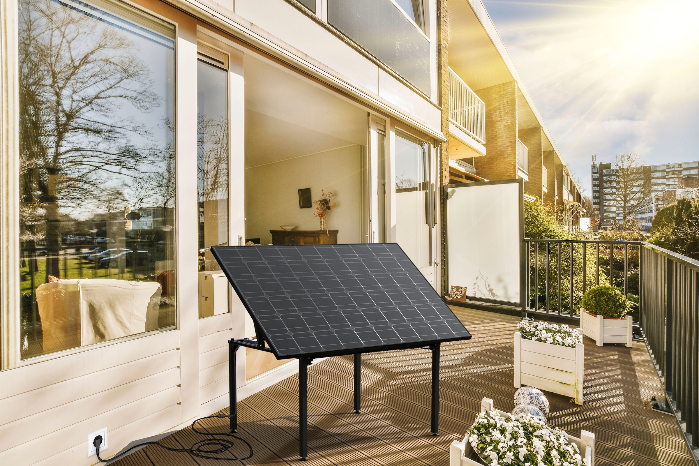 Technaxx Solartisch »TX-250«, Solar-Tischkraftwerk, 400 W