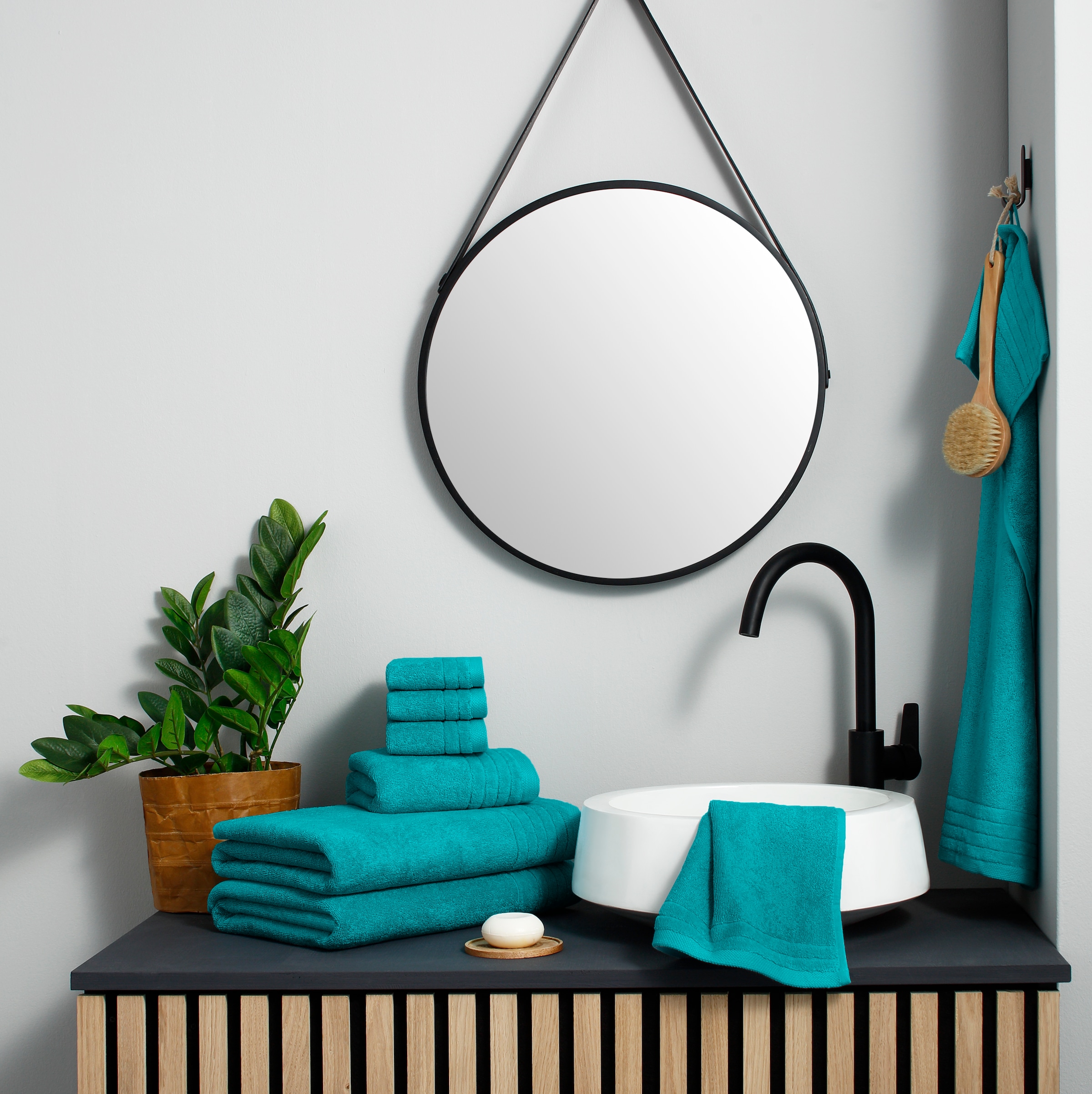 OTTO home Handtuch Set »Sanremo Premium, Premium Handtücher, 600 gr/m², dicke Qualität« Set 8 Stk. Frottier Duschtücher, Handtücher, Seiftücher, 100% Baumwolle, 5 Jahre Garantie