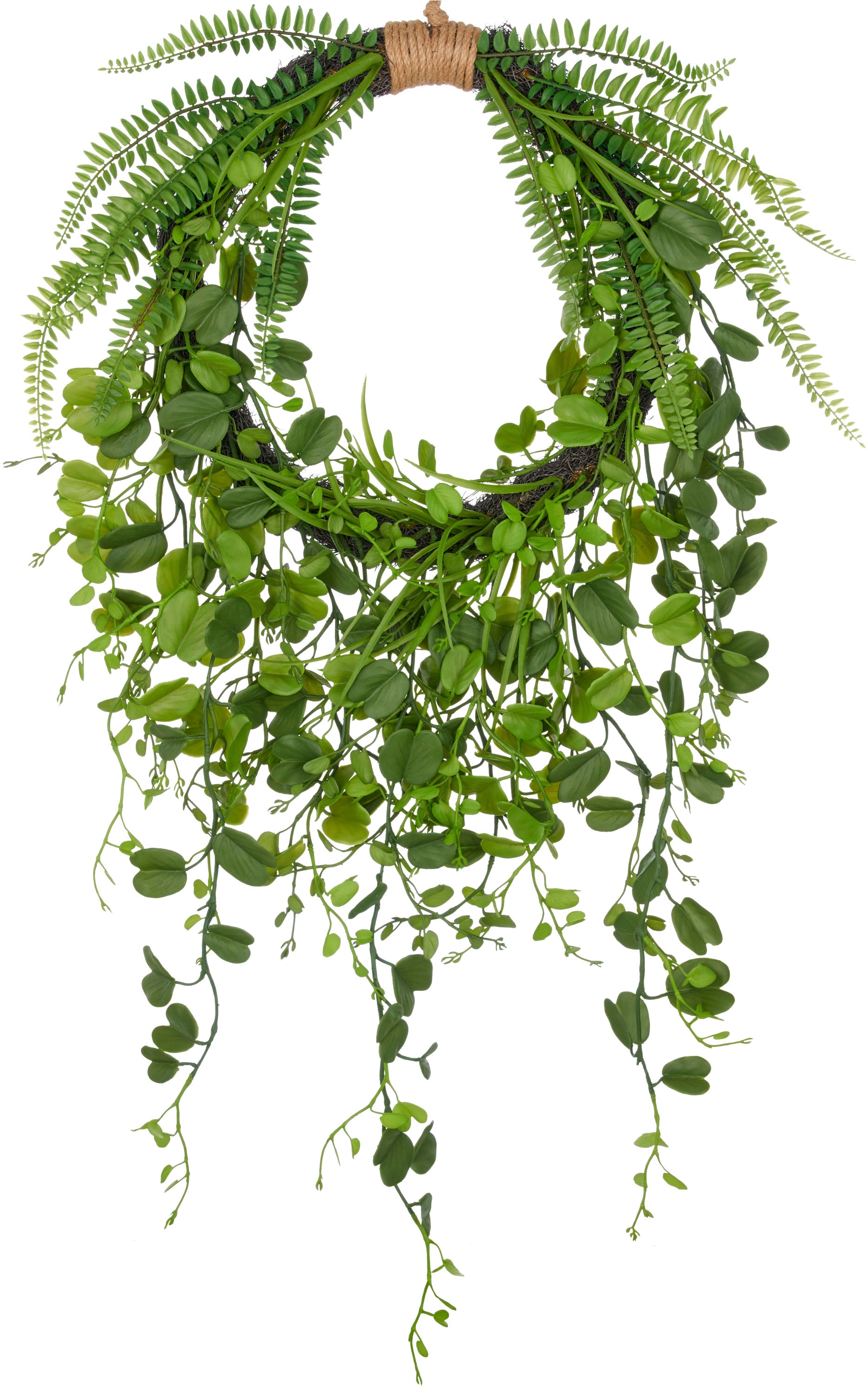 Creativ green Kunstkranz »Kranz mit Blättern«, mit detailgetreuen Blatt- un günstig online kaufen
