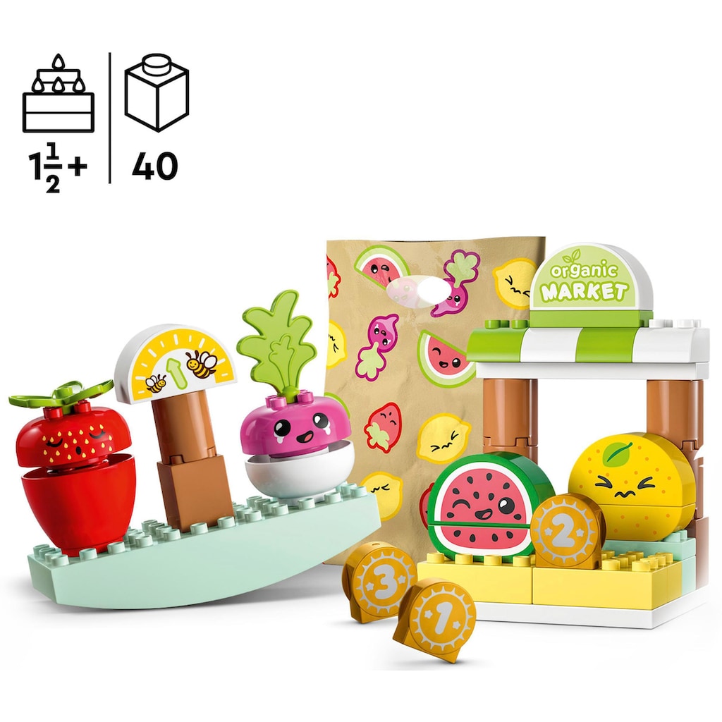 LEGO® Konstruktionsspielsteine »Biomarkt (10983), LEGO® DUPLO My First«, (40 St.)