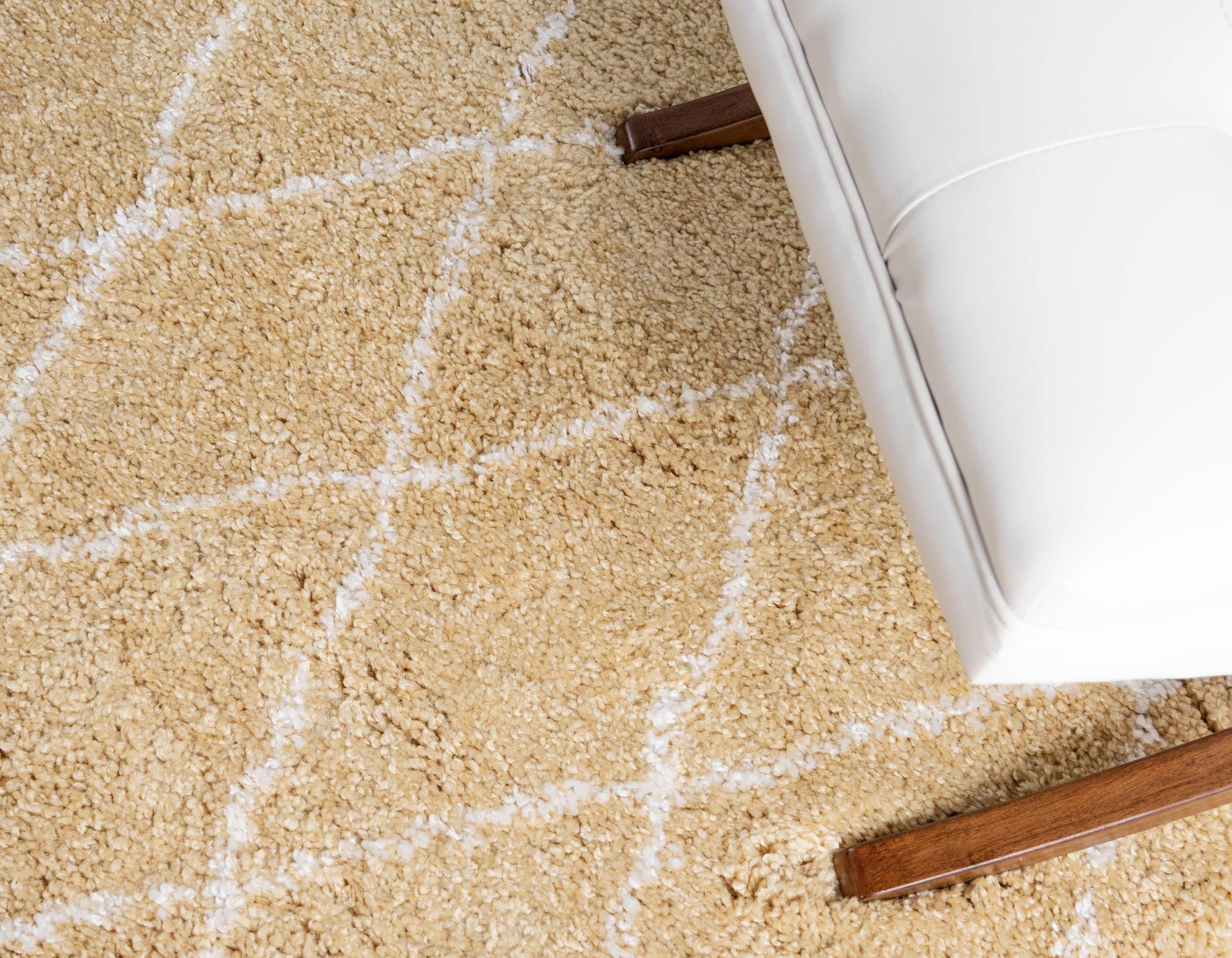 Myflair Möbel & Accessoires Hochflor-Teppich »Temara Shag, LAGERRÄUMUNG!«, rechteckig, 51 mm Höhe, gewebt, Rauten Design, weich & kuschelig