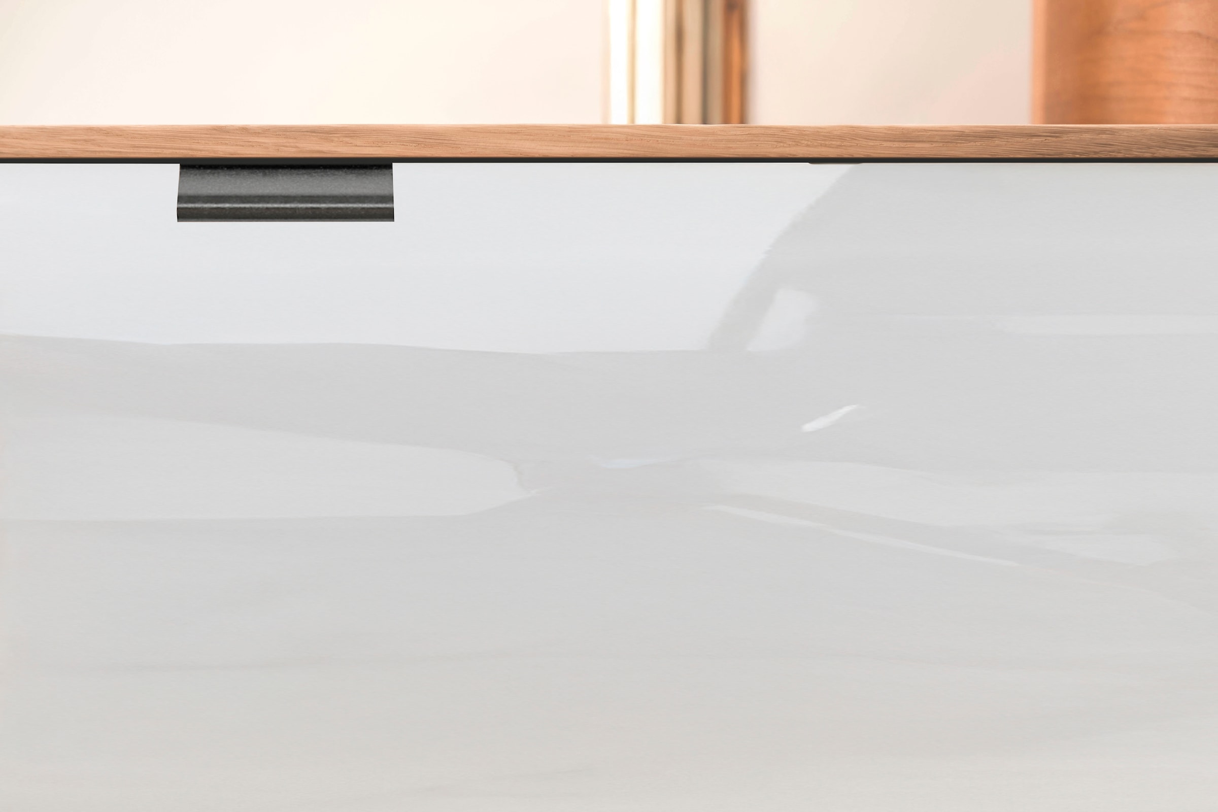 WIEMANN Kombikommode »Cardiff Sideboard, Wäscheschrank, teilmassiv Bianco-Eiche, Schubladen« Kommode 141x86x43 cm, braun, mit Dämpfung, MADE IN GERMANY,  verschiedenen Ausführungen, inklusive Einlegeböden