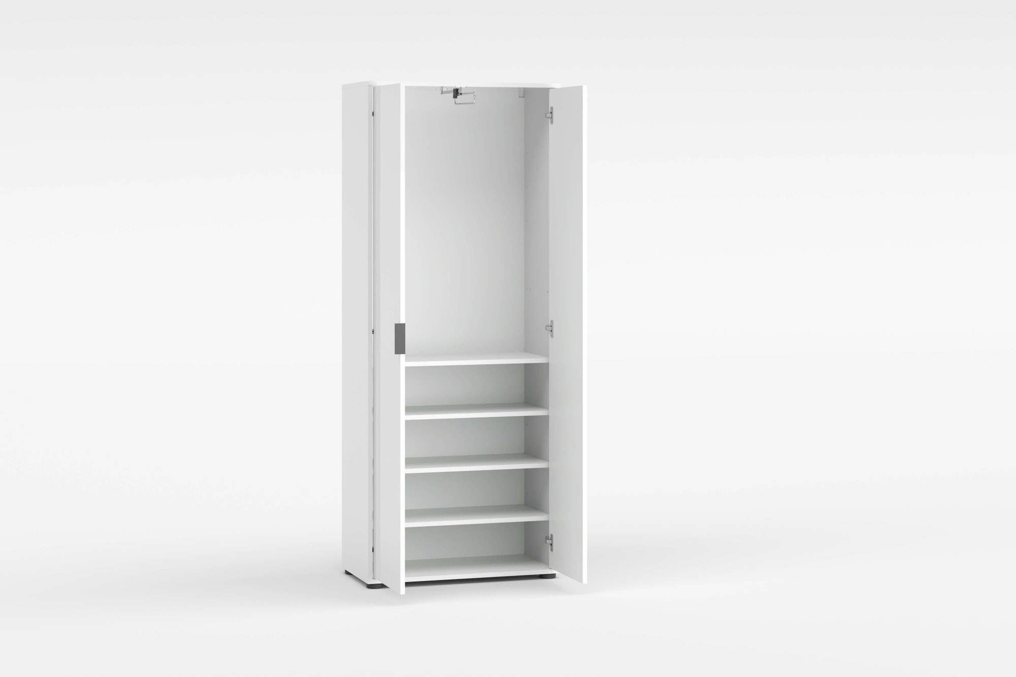 INOSIGN Mehrzweckschrank »Stauraumschrank , Breite 72,5 cm , Höhe 178 cm« 1 Stk. tlg. 2 Türen, 4 Einlegeböden,1 Auszugsstange - Schrank hochglanz lackiert