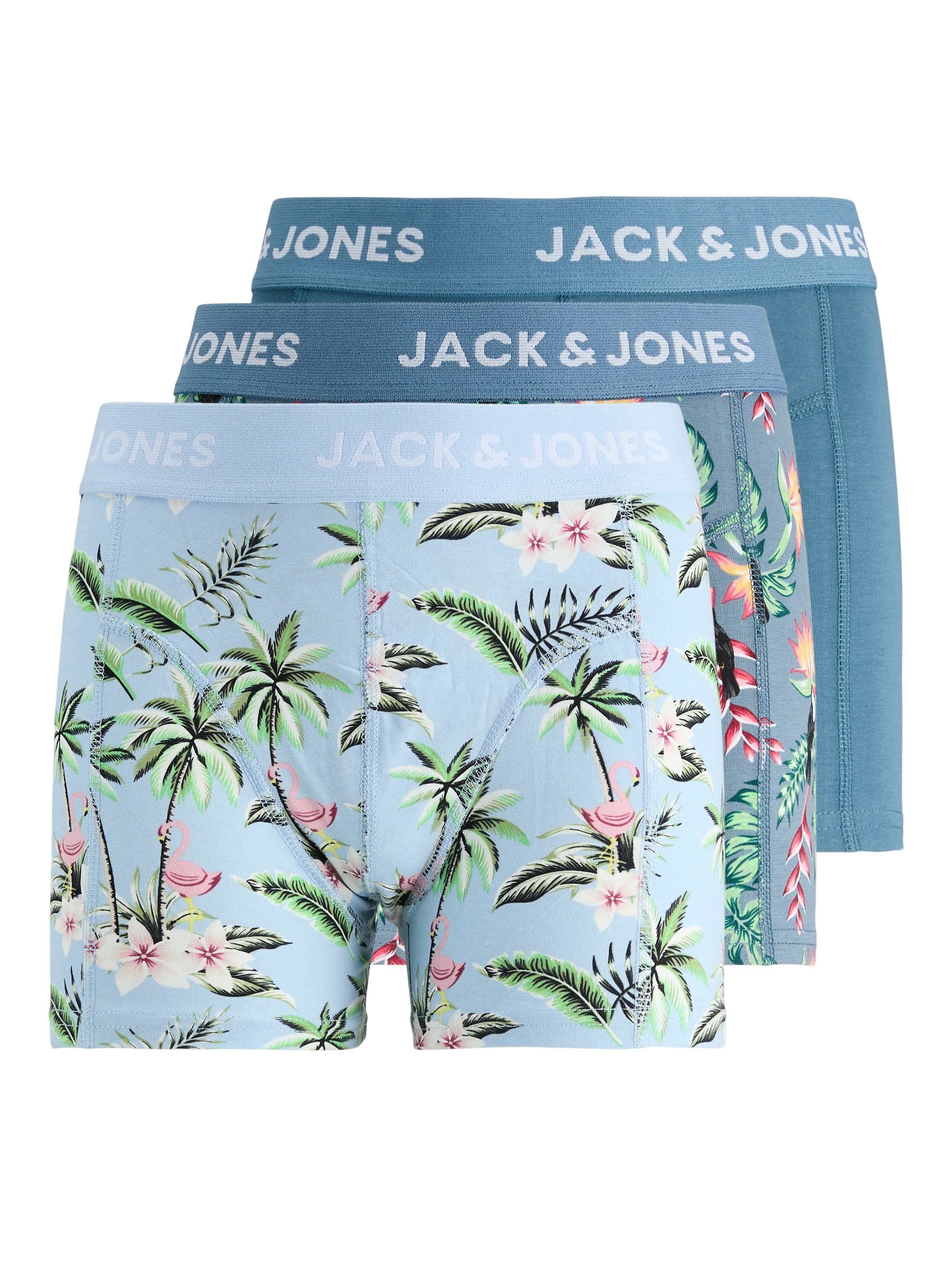 Jack & Jones Junior Trunk »JACFLOWER BIRD TRUNKS 3 PACK JNR SN«, (Packung, 3 St.)
