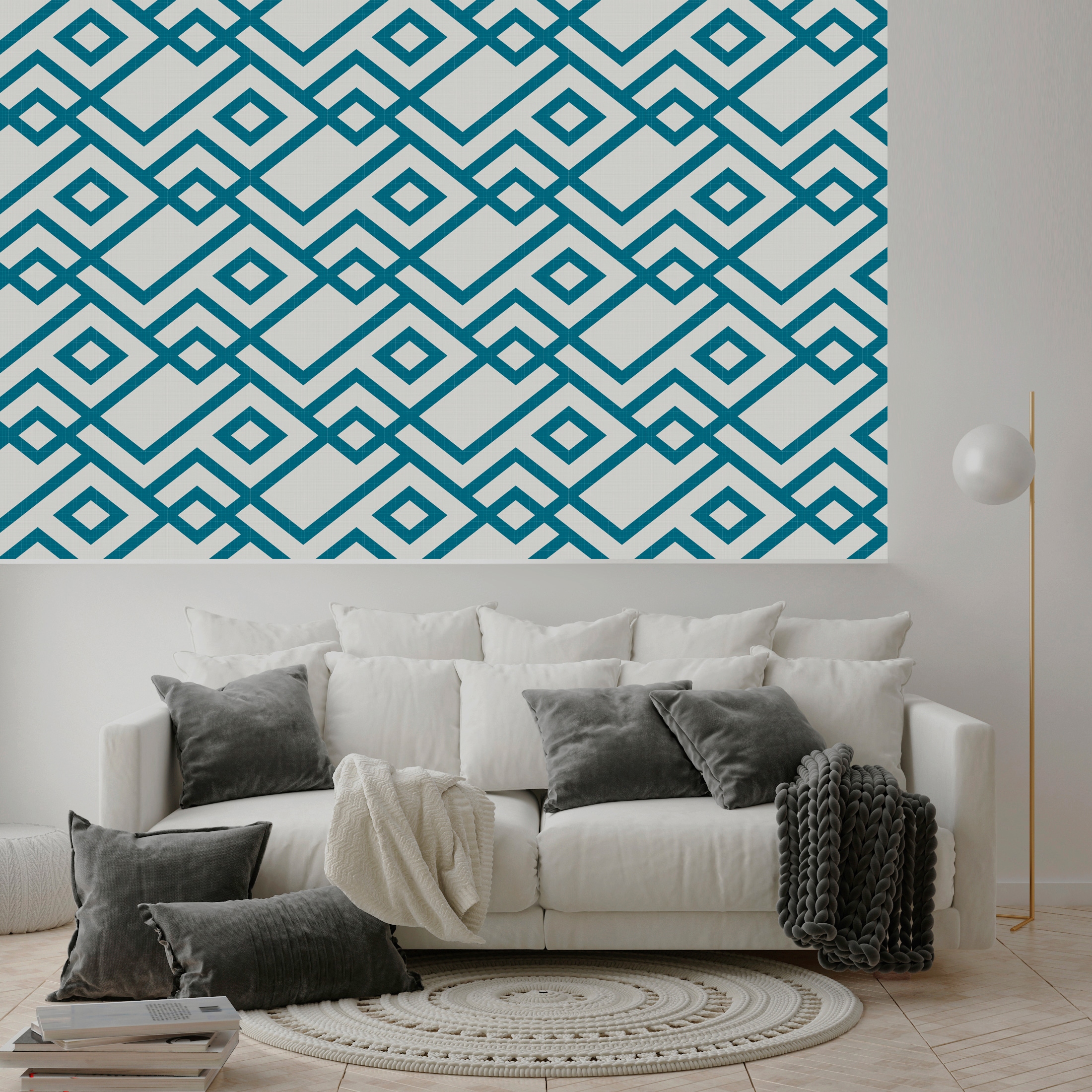 queence Vinyltapete »Dagmar«, bedruckt-3D-Optik-clean-Motiv, 90x250cm, selbstklebend, kinderleichte Anbringung, Sticker