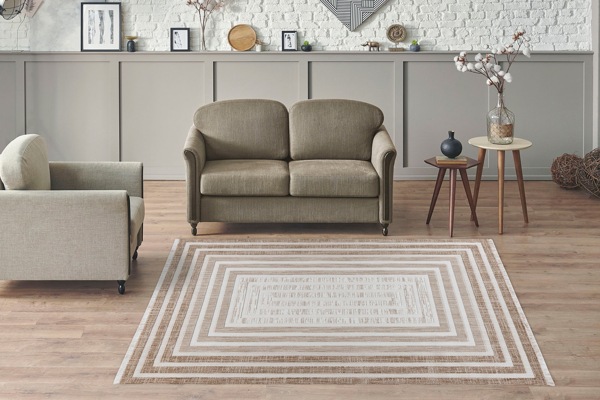 Kayoom Teppich "Sarai 125" rechteckig 6 mm Höhe Flachgewebe günstig online kaufen