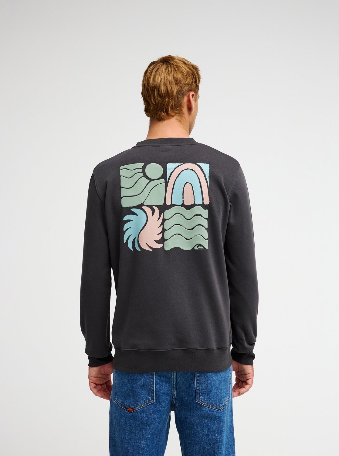 Quiksilver Sweatshirt »VIBES CREW«, aus Baumwolle und Polyester, erhältlich in den Größen S bis XXL

