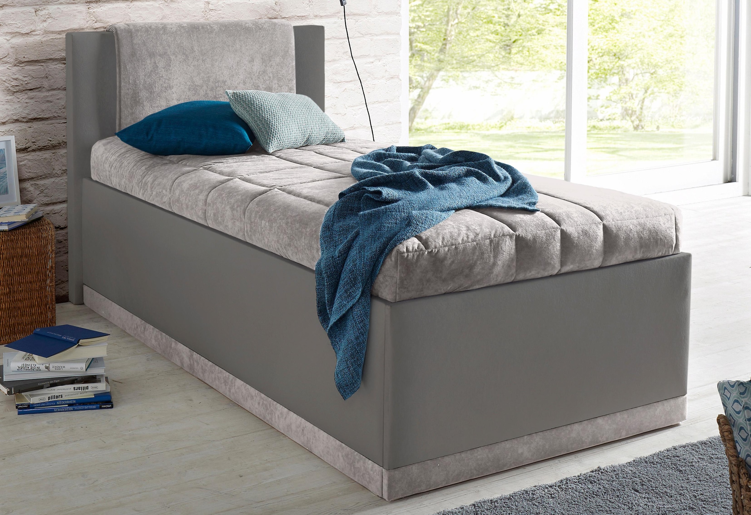 Westfalia Schlafkomfort Polsterbett, mit Bettkasten und Tagesdecke auf  Rechnung kaufen