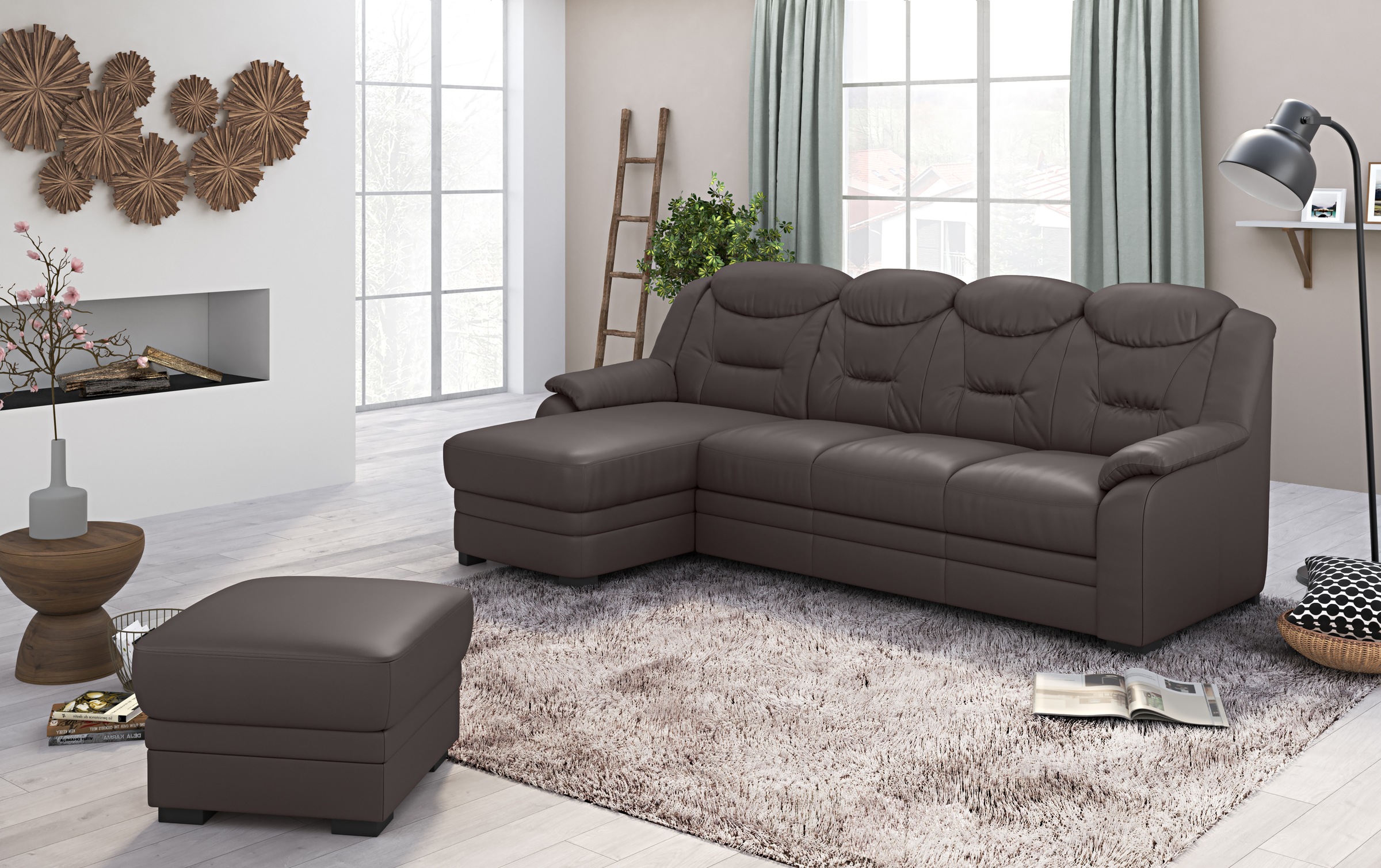 COTTA Ecksofa "Marcus L-Form" wahlweise mit Bettfunktion günstig online kaufen