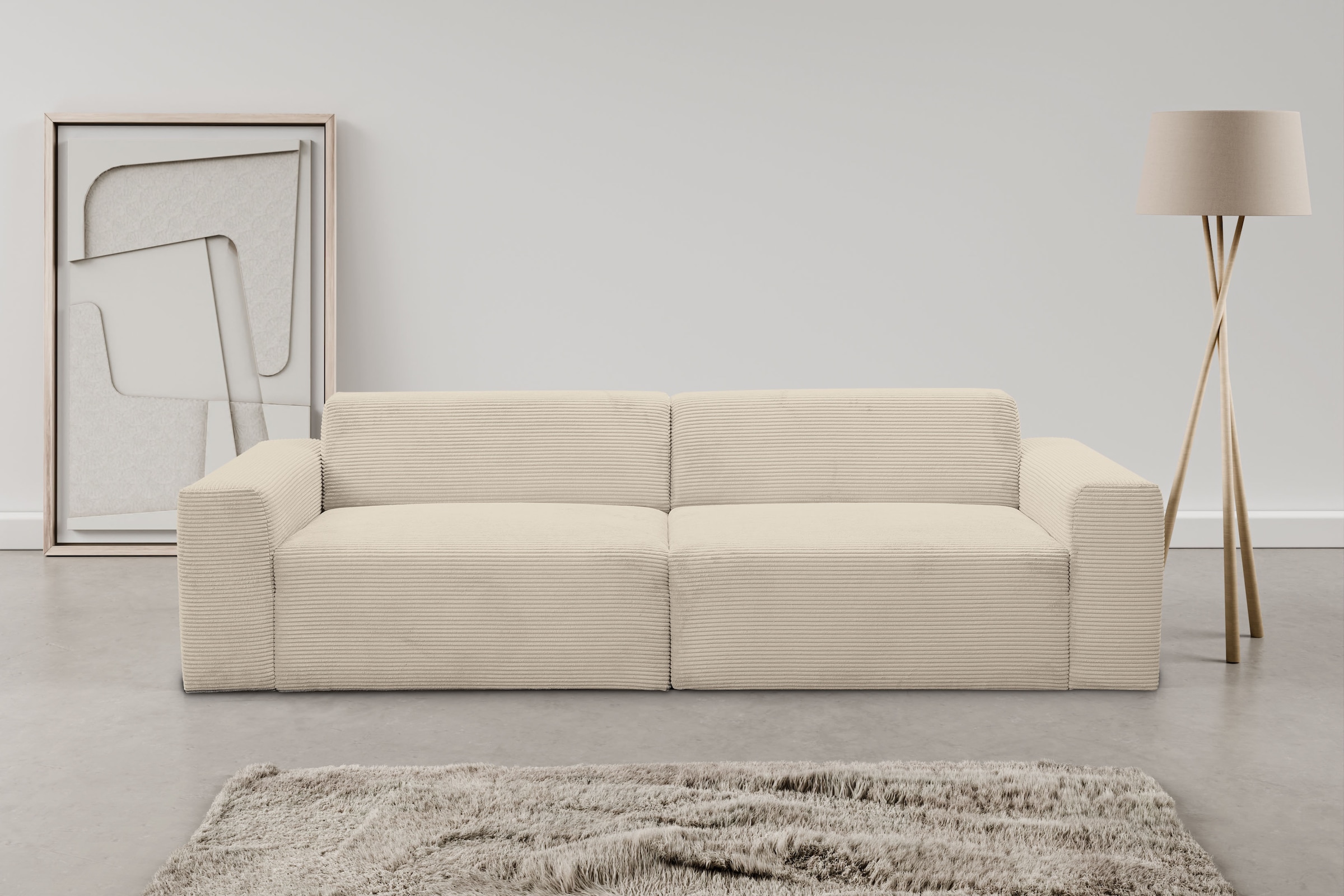 WERK2 Sofa »Zeus 3-Sitzer, Big-Sofa, Breite 256cm, Tiefe 105cm, modern und günstig online kaufen