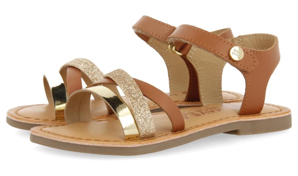 Gioseppo Sandale »LAWTEY«, Glitzer Sandale, Sommerschuh, Klettschuh, Sandalette, mit Glitzer