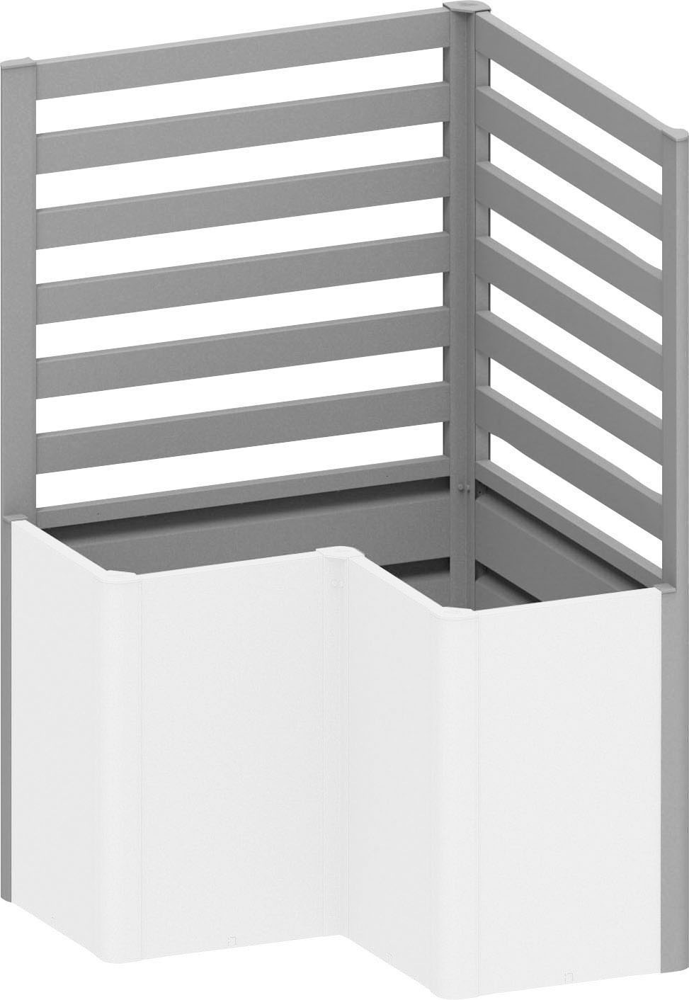 BIOHORT Rankgitter für Hochbeet Belvedere L100 silberfarben-metallic