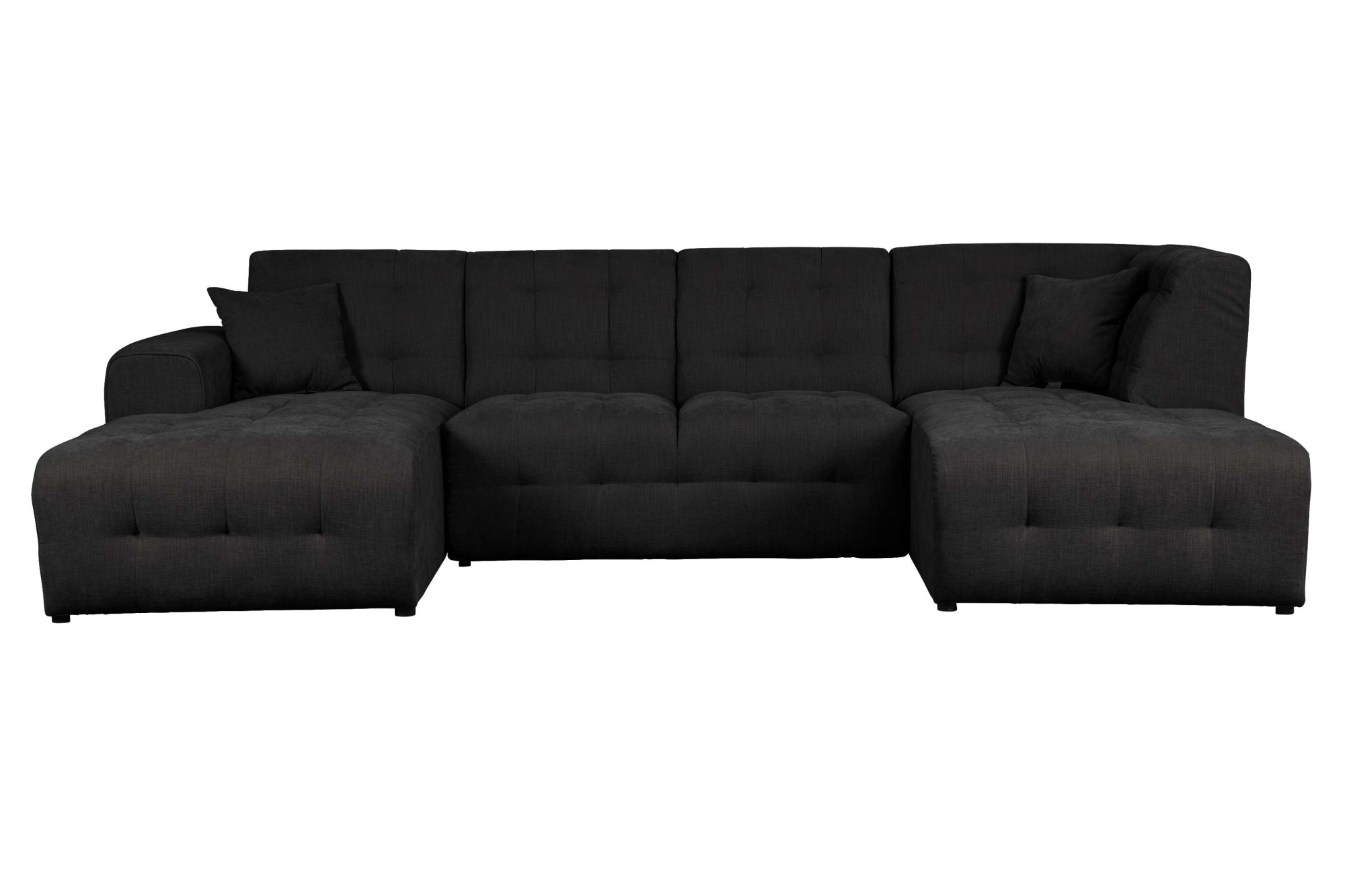 Home affaire Wohnlandschaft »Nosia U-Form«, incl. 2 Zierkissen, mit feiner Steppung