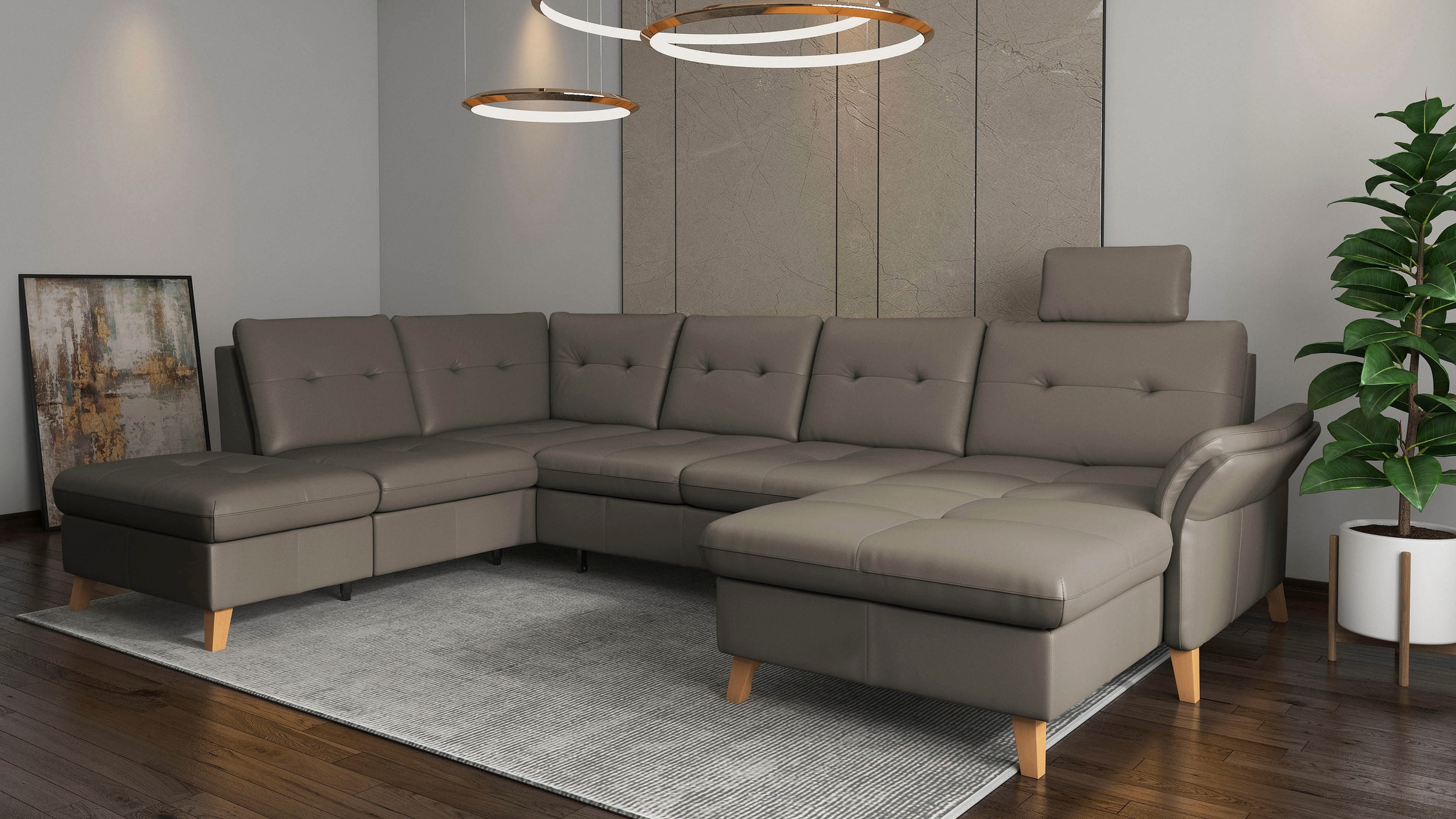 sit&more Wohnlandschaft »Göteborg«, inkl. Sitztiefenverstellung, wahlweise günstig online kaufen