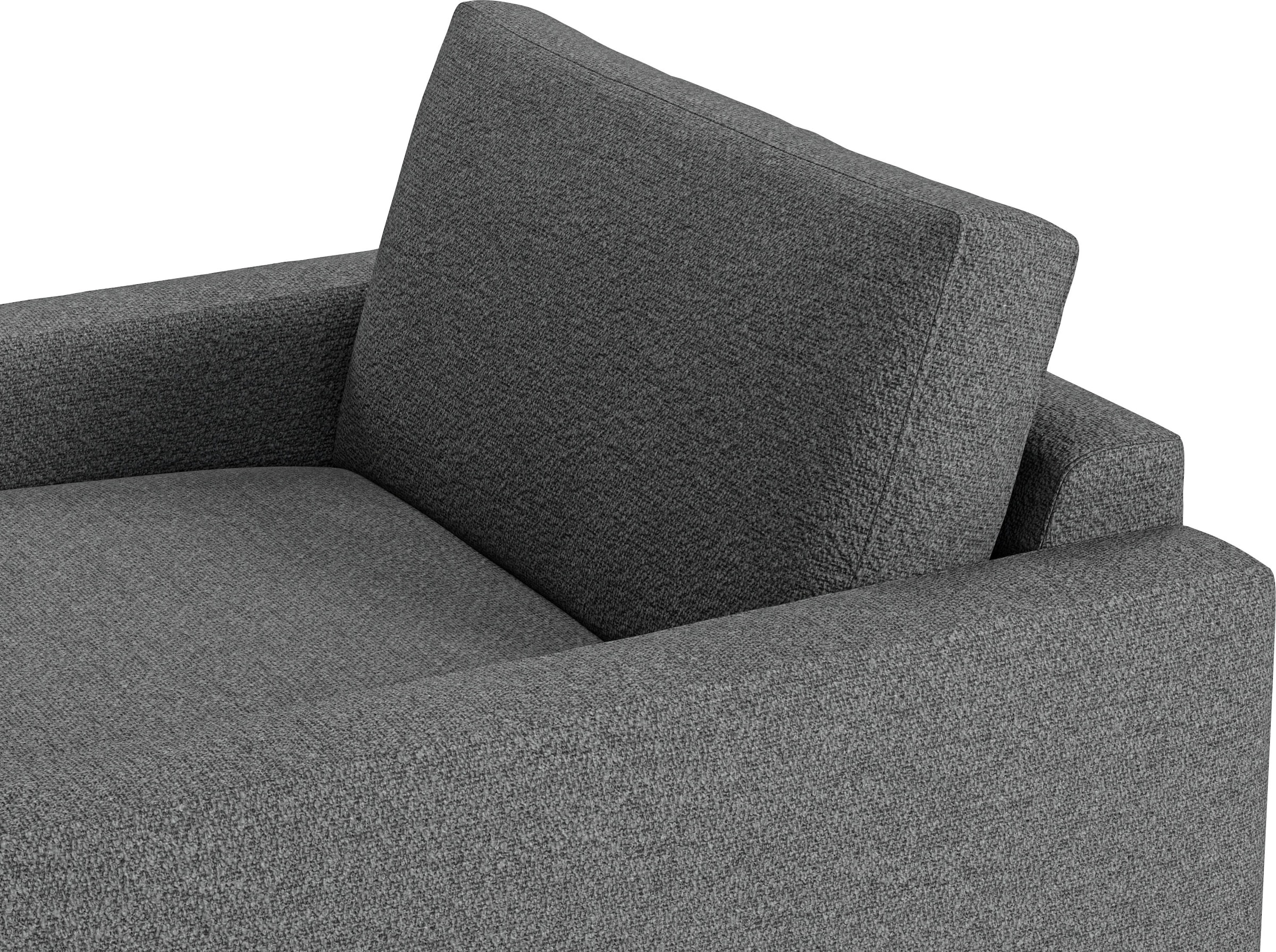 Home affaire Chaiselongue »Downtown Loungemöbel zum Relaxen, B/T/H: 132/170/84 cm« auch in Bouclé, Cord und Easy care - leicht mir Wasser zu reinigen,