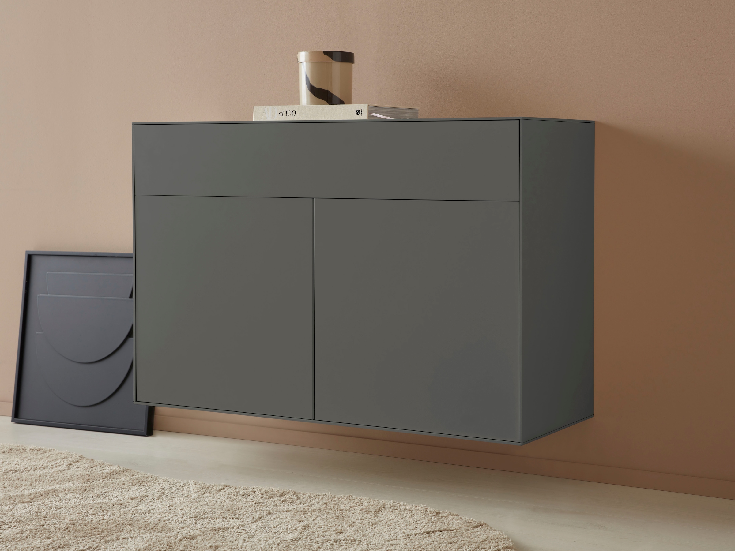 LeGer Home by Lena Gercke Sideboard »Essentials«, Breite: 112cm, MDF lackiert, Push-to-open-Funktion