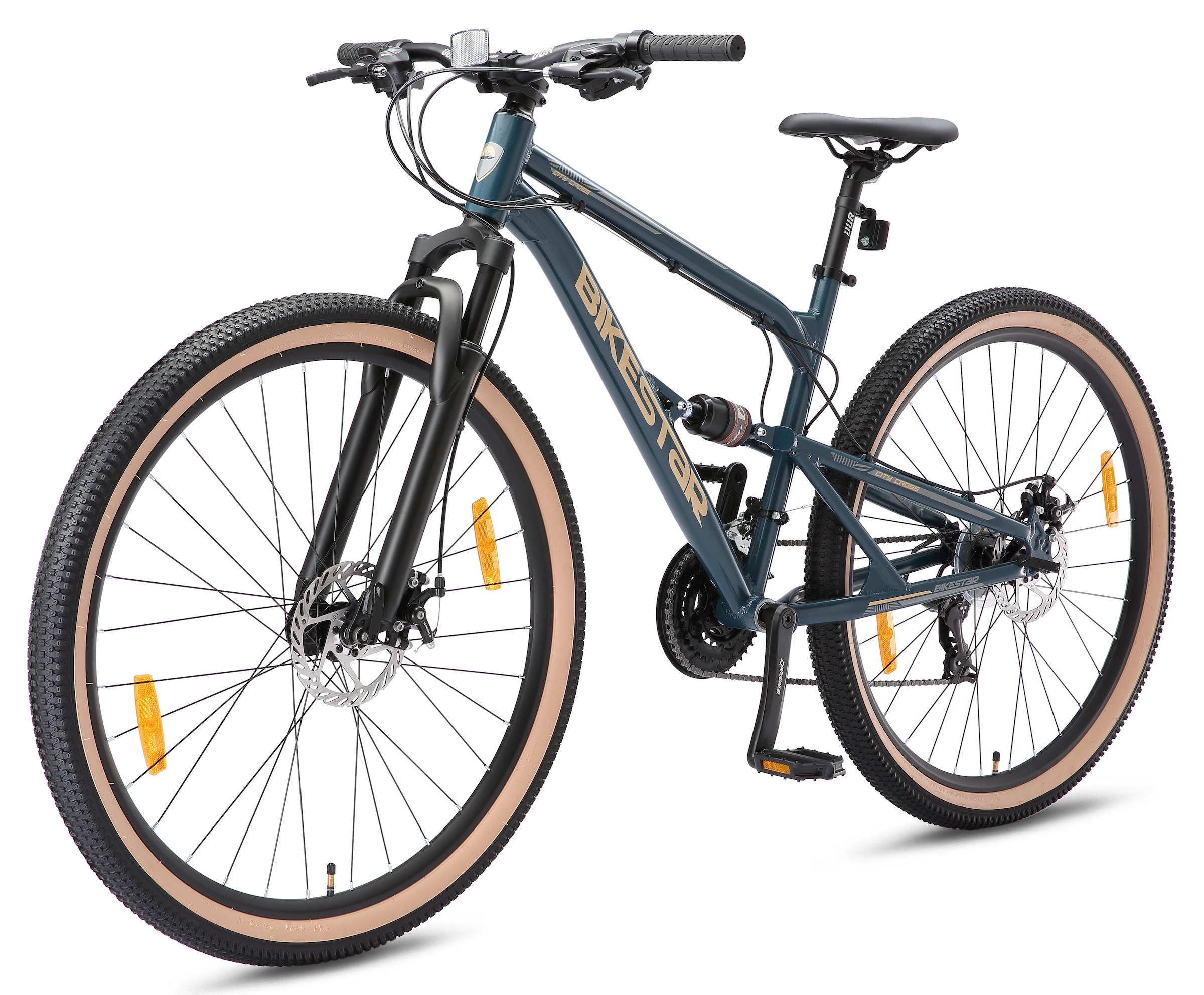 Bikestar Mountainbike 21 Gang Shimano RD-TY300 Schaltwerk Kettenschaltung für Damen und Herren, Kettenschaltung