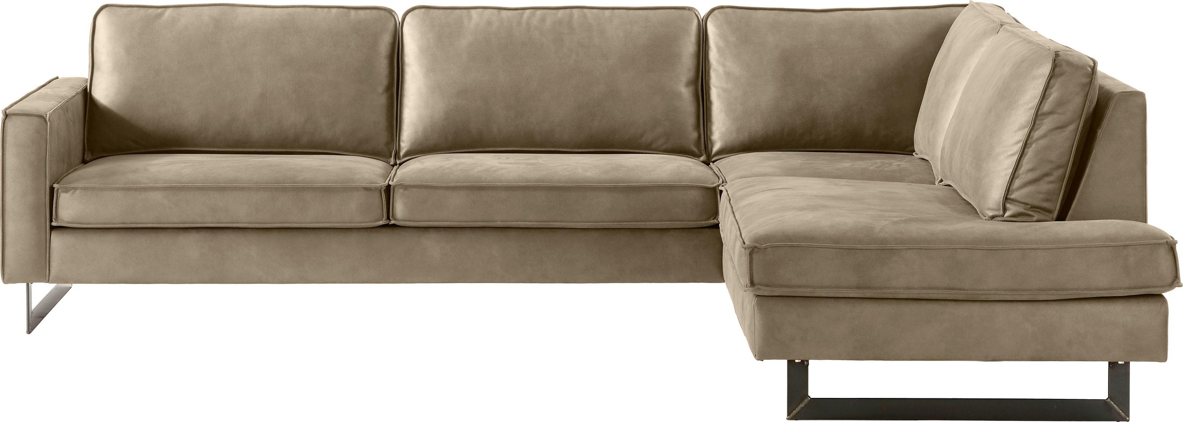 Places of Style Ecksofa »Pinto, 290 cm, Cord, Chenille, Lederoptik, Ottoman günstig online kaufen