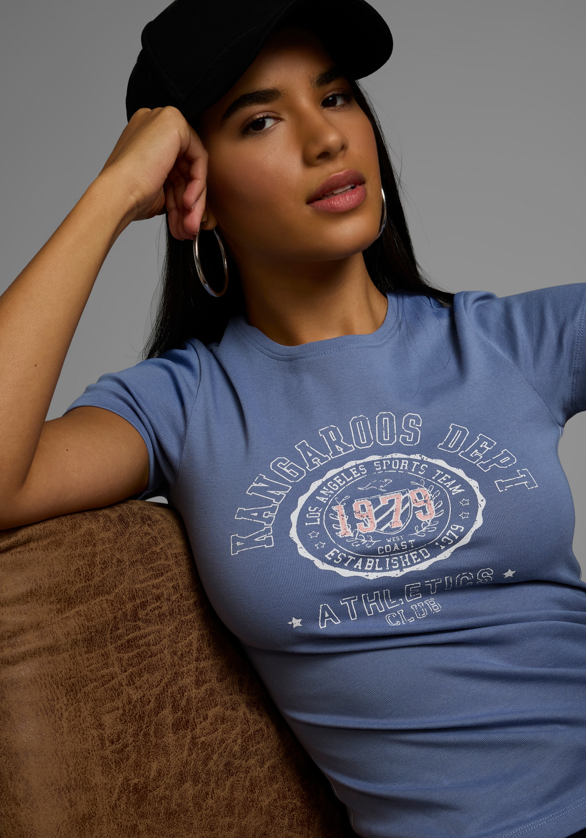 KangaROOS T-Shirt mit sportlichem Druck