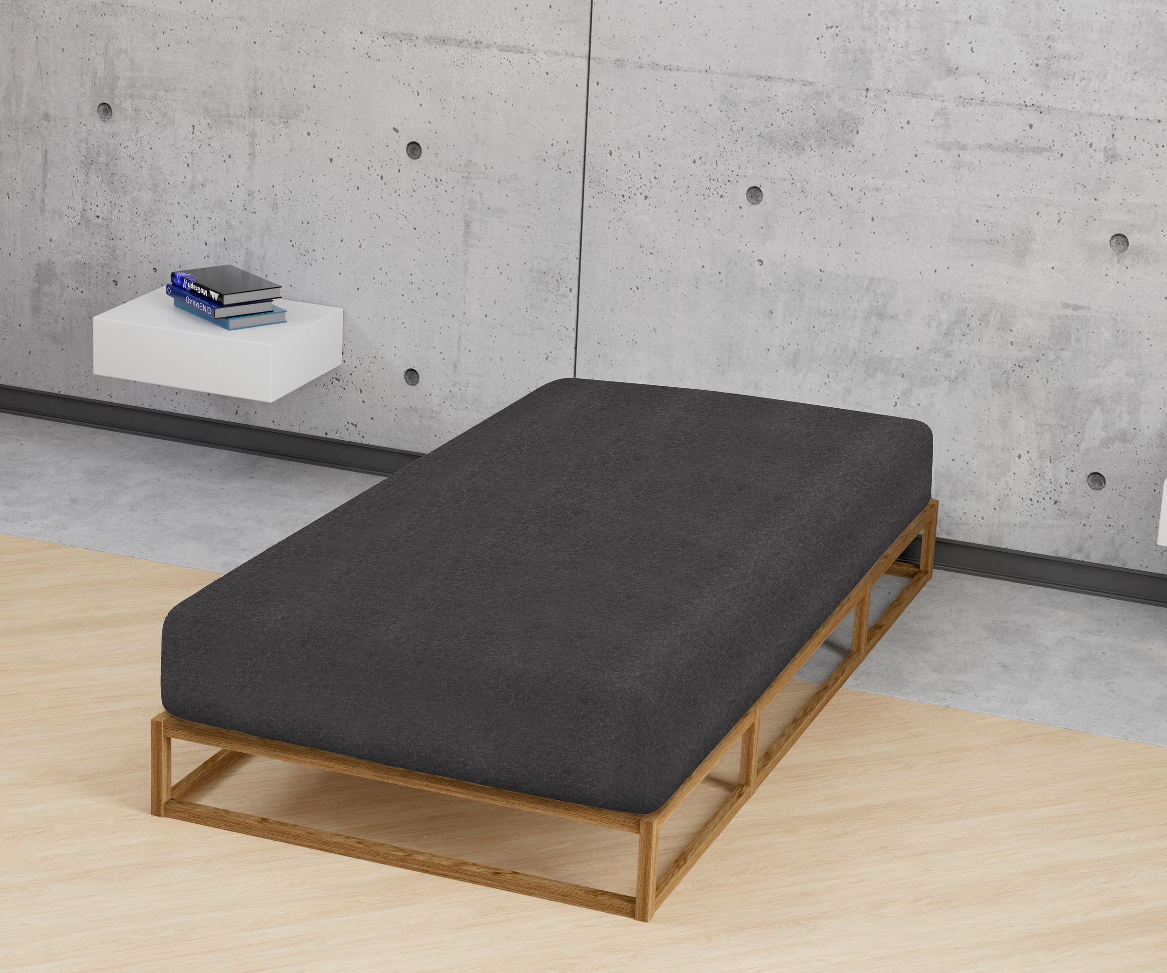 Biberna Spannbettlaken »Hermal«, 100% Baumwolle, weich+warm, Matratzenhöhe bis 22 cm, Made in Germany