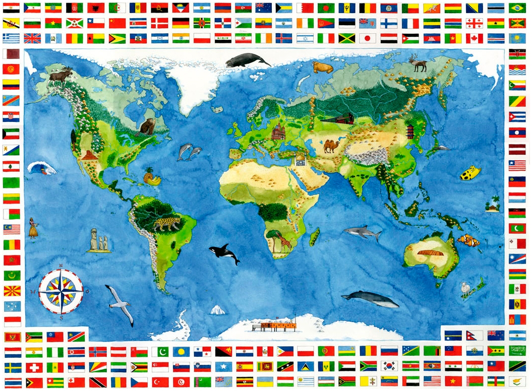 Ravensburger Kinderbuch »Wieso? Weshalb? Warum?, Mein erster Weltatlas«