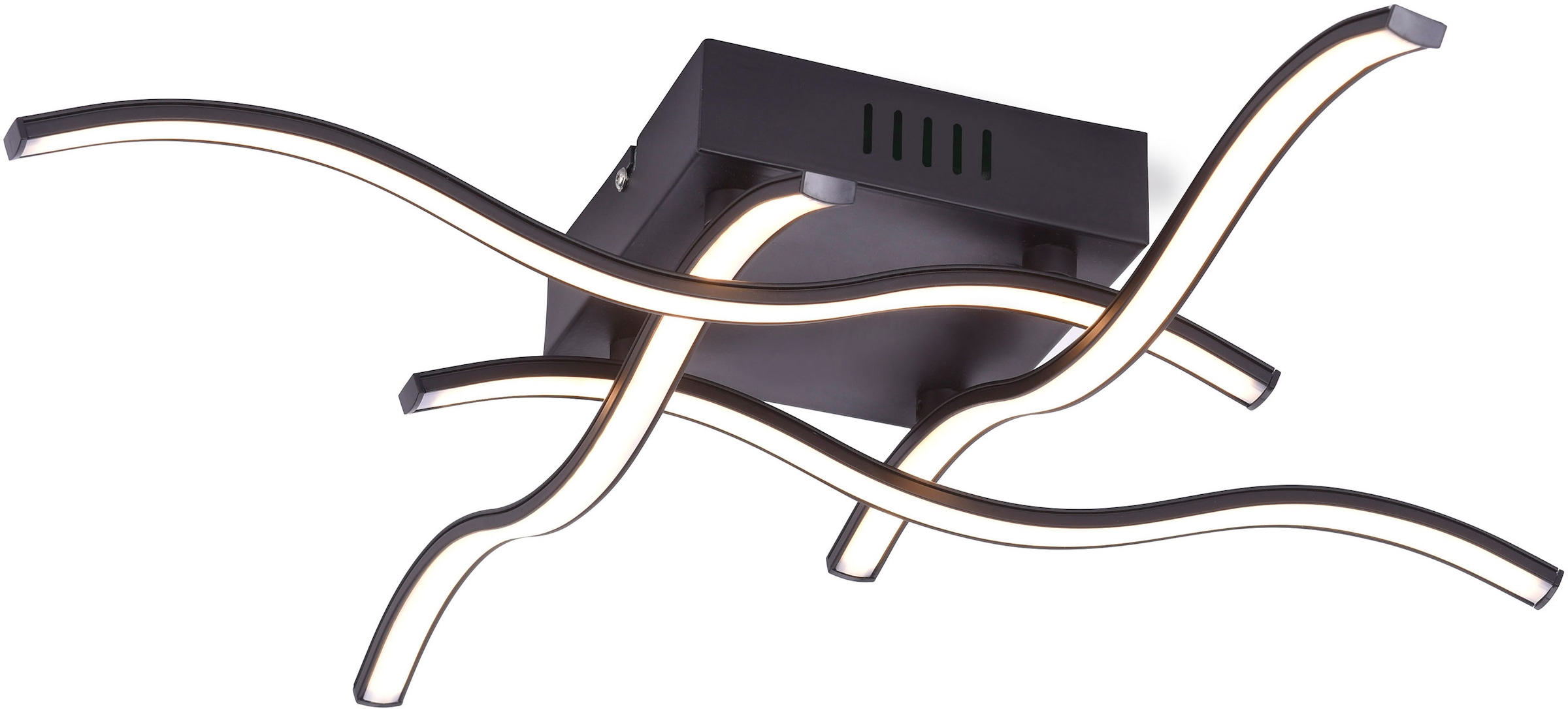 JUST LIGHT LED Deckenleuchte »WAVE«, 4 flammig, Leuchtmittel LED-Board   LE günstig online kaufen