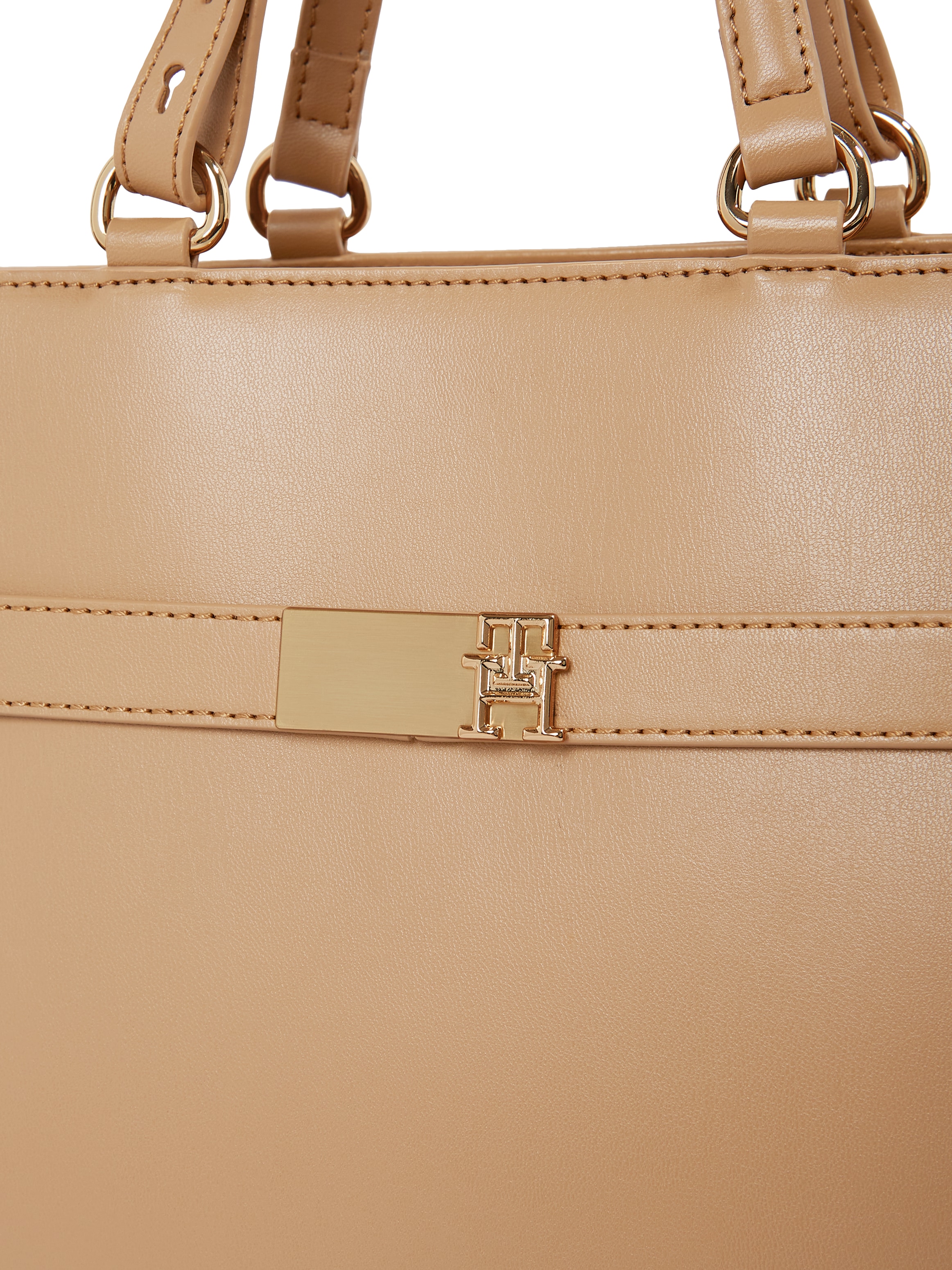 Tommy Hilfiger Henkeltasche »TH HERITAGE SATCHEL«, Damen Umhängetasche, Schultertasche mit TH-Schmuckelement