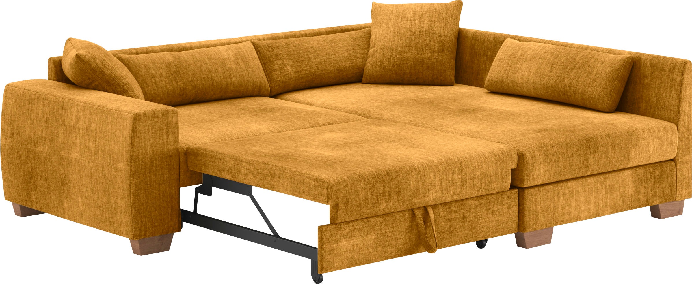 Mr. Couch Ecksofa »Helena L-Form«, Mit Federkern, wahlweise mit Bettfunktion und Taschenfederkern