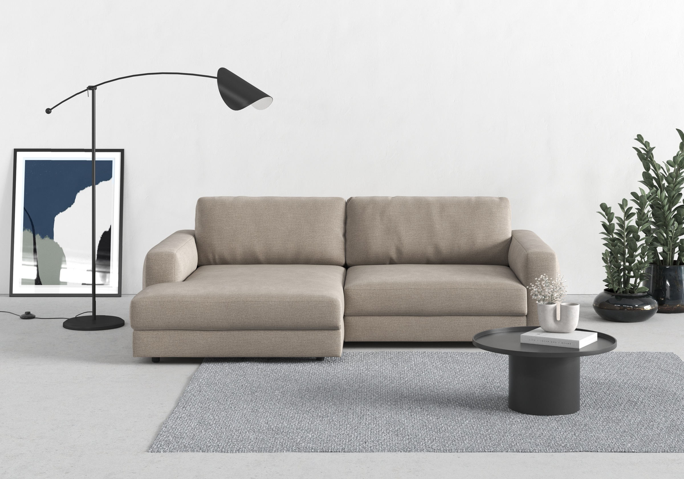 TRENDMANUFAKTUR Ecksofa »Bourbon« mit extra hohem Sitzkomfort, auch in Cord günstig online kaufen