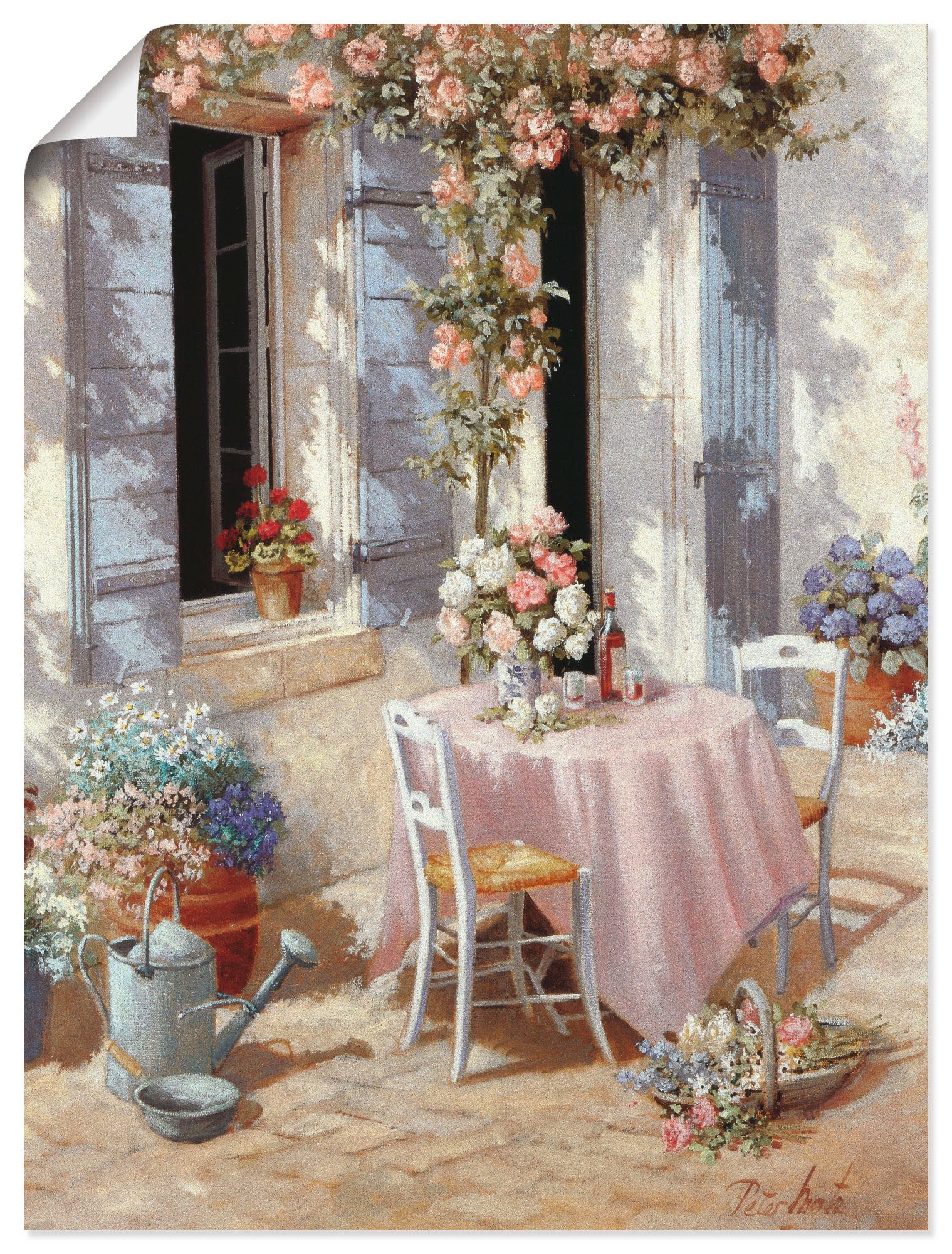 Artland Wandbild »Einladung«, Garten, (1 St.), als Leinwandbild, Poster in günstig online kaufen